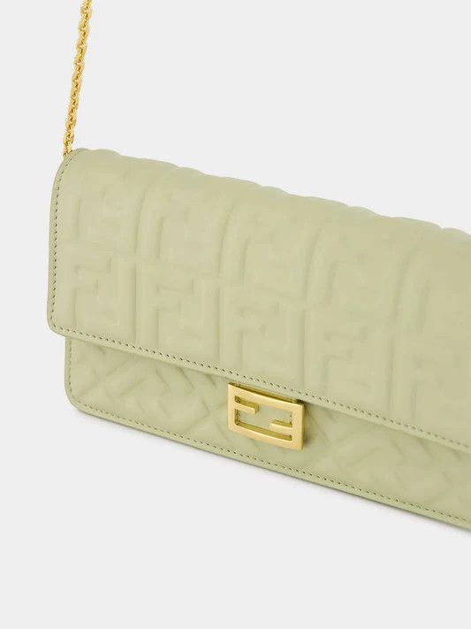Fendi o1s1wg110526 Size: OS / Baguette Chain Wallet in Sage Green Size ONE SIZE - 7 Thumbnail
