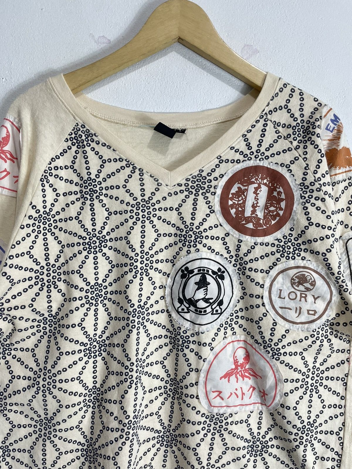 Hysteric Glamour Japanese brand Gothic punk Patchwork long sleeve Size US L / EU 52-54 / 3 - 3 Thumbnail