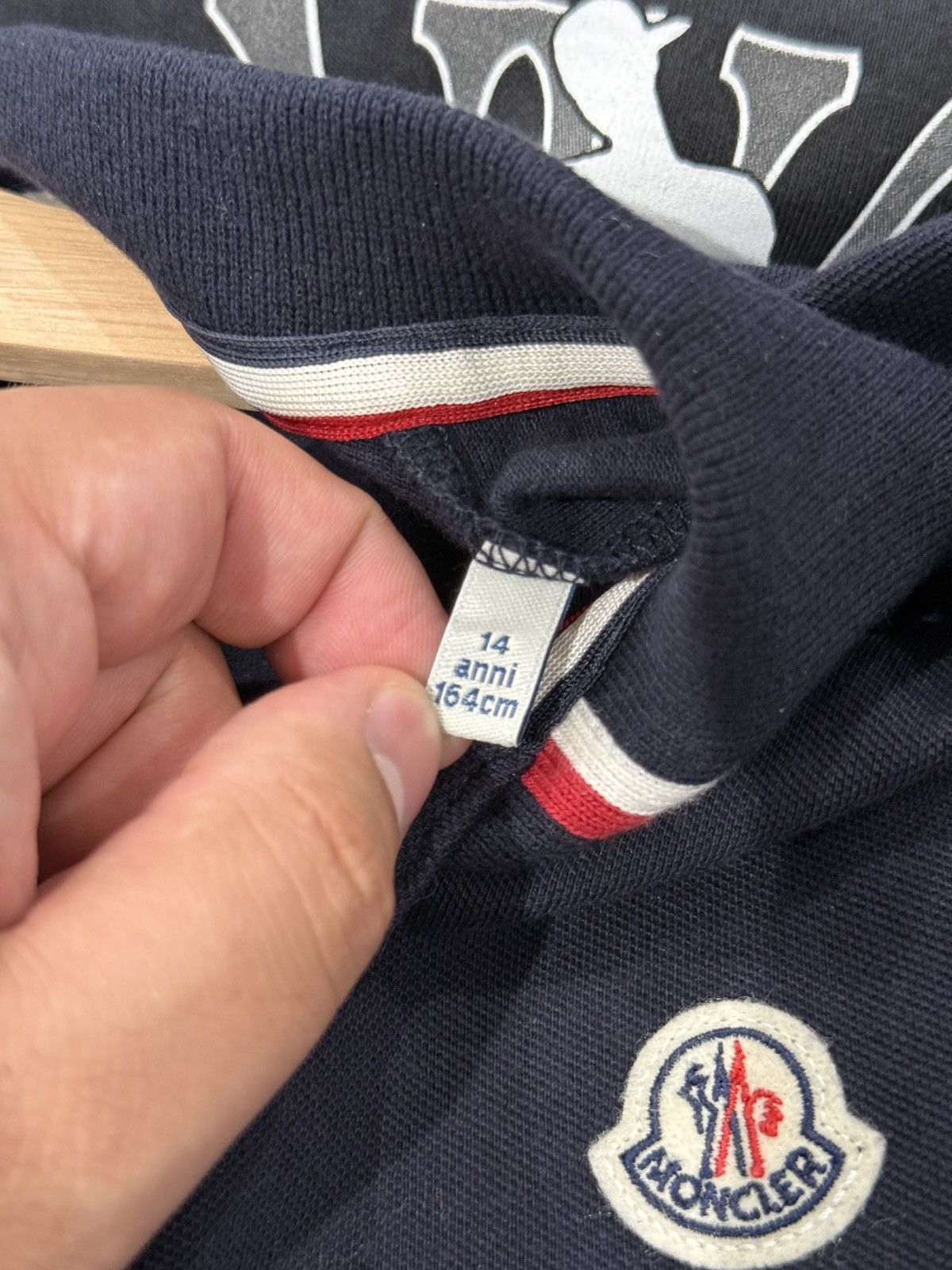 Moncler Moncler Navy Long Sleeve Polo Size US S / EU 44-46 / 1 - 11 Thumbnail