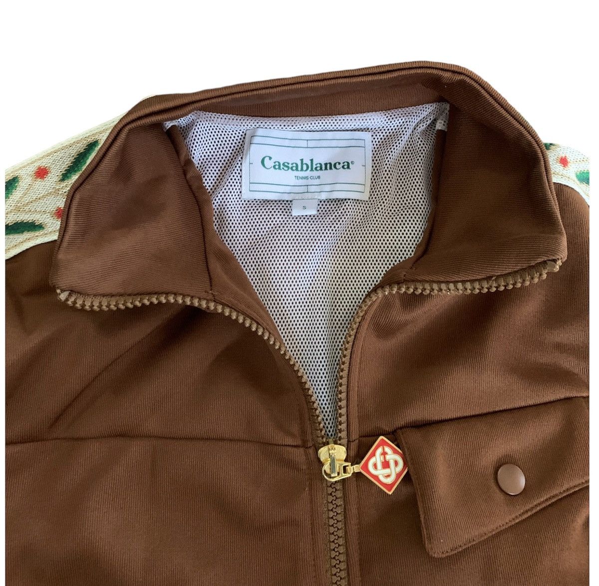 Casablanca Casablanca Paris Brown Laurel Track Top Size S / US 4 / IT 40 - 4 Thumbnail