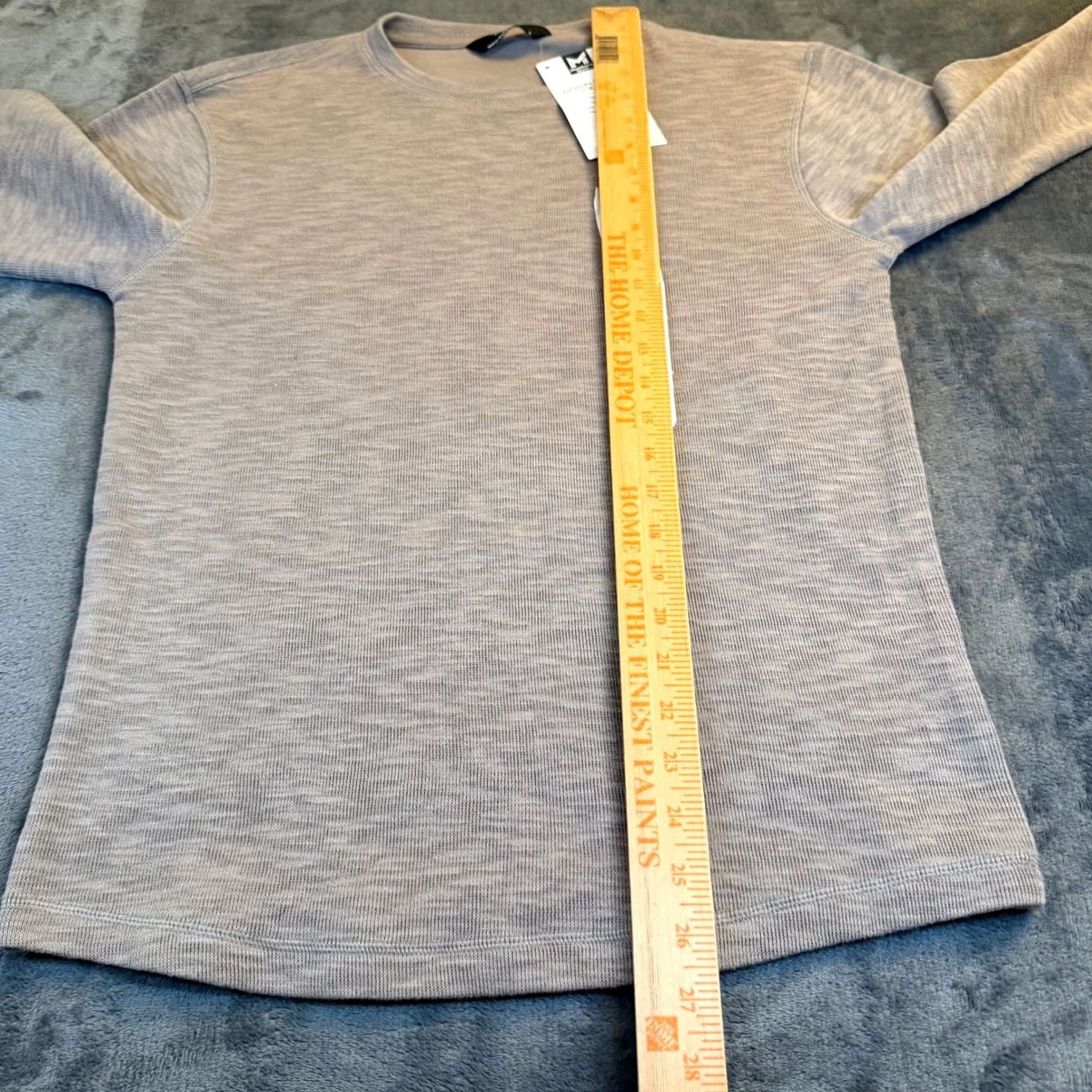 Vintage Members Mark Long Sleeve Shirt Men Small Beige Relaxed Fit Crew Neck Waffle-Knit Knitwear Pullover Casual Top All Seasons Mens Size US S / EU 44-46 / 1 - 7 Thumbnail