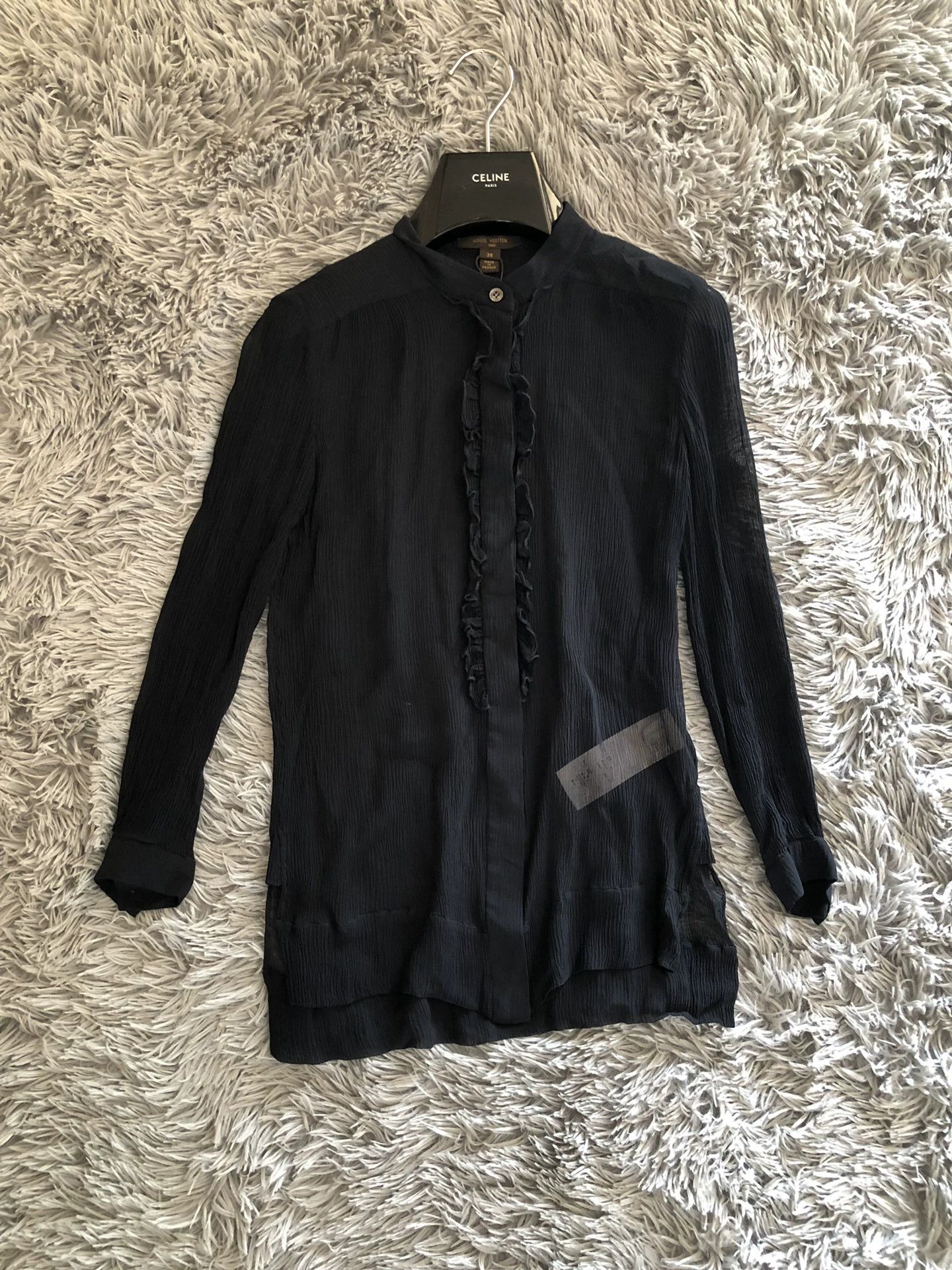 Louis Vuitton Louis Vuitton Silk Ruffle Pleated Blouse Size XS / US 0-2 / IT 36-38 - 1 Thumbnail