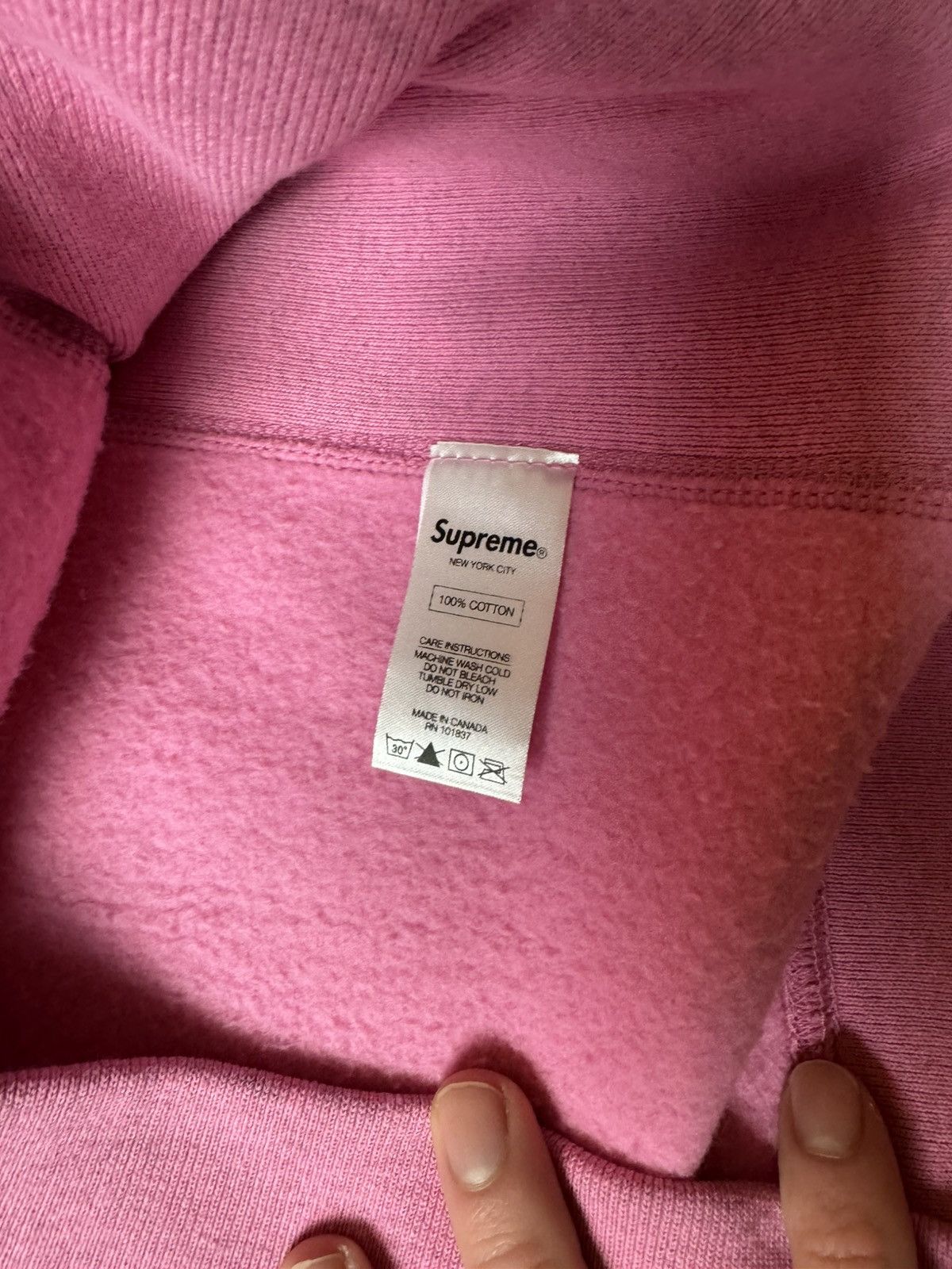 Supreme Supreme 2015 Pink Box Logo Crewneck Size US XL / EU 56 / 4 - 6 Thumbnail