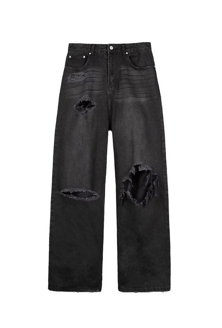 Basketcase.gallery - Lax Baggy Denim (Black) – JUICESTORE
