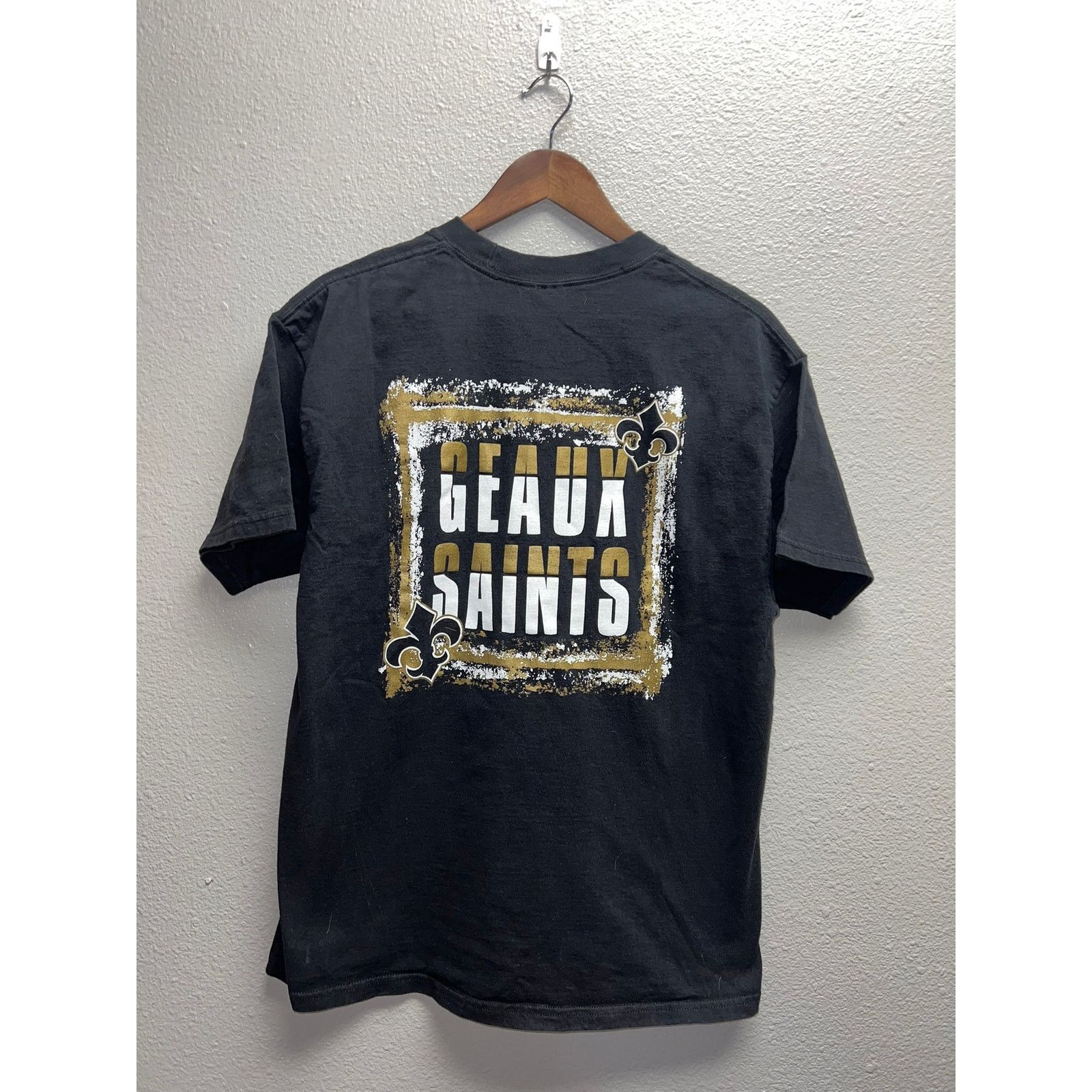 Vintage Vintage New Orleans Saints Shirt Who Dat Geaux NFL Tee Large Size US L / EU 52-54 / 3 - 1 Thumbnail