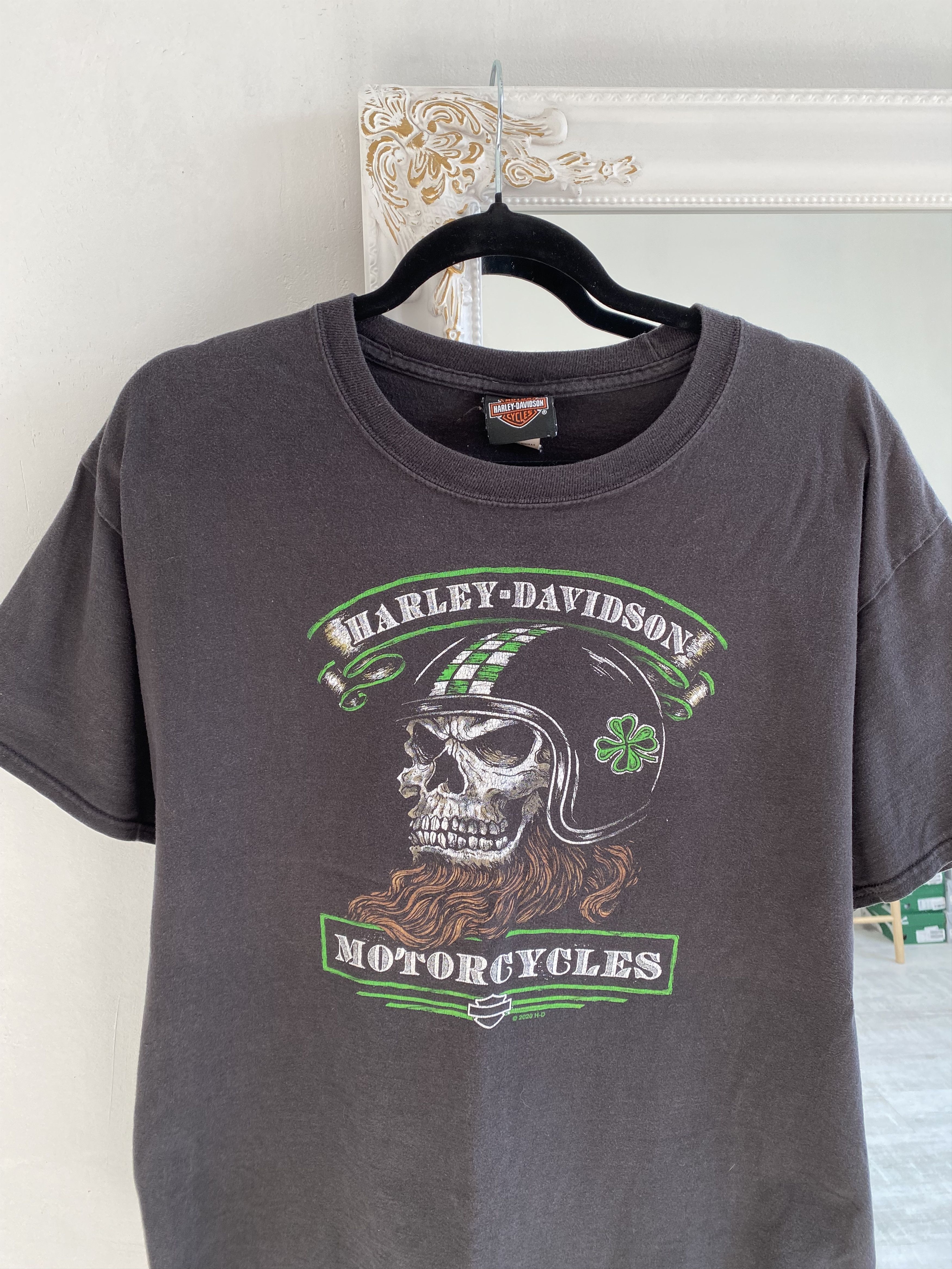 Harley Davidson Harley Davidson Switzerland Washed Black Tee T Shirt Size US L / EU 52-54 / 3 - 3 Thumbnail