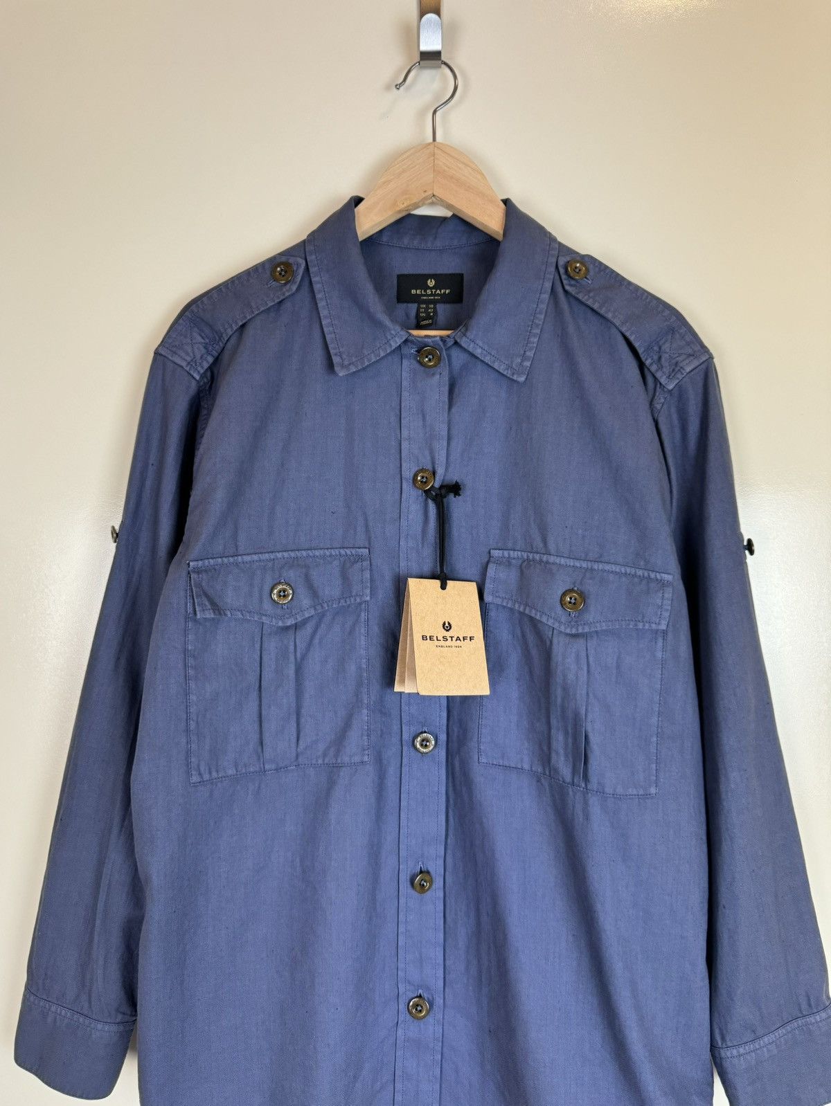 Belstaff Belstaff Indra shirt cotton linen unisex racing riding S Size US S / EU 44-46 / 1 - 3 Thumbnail