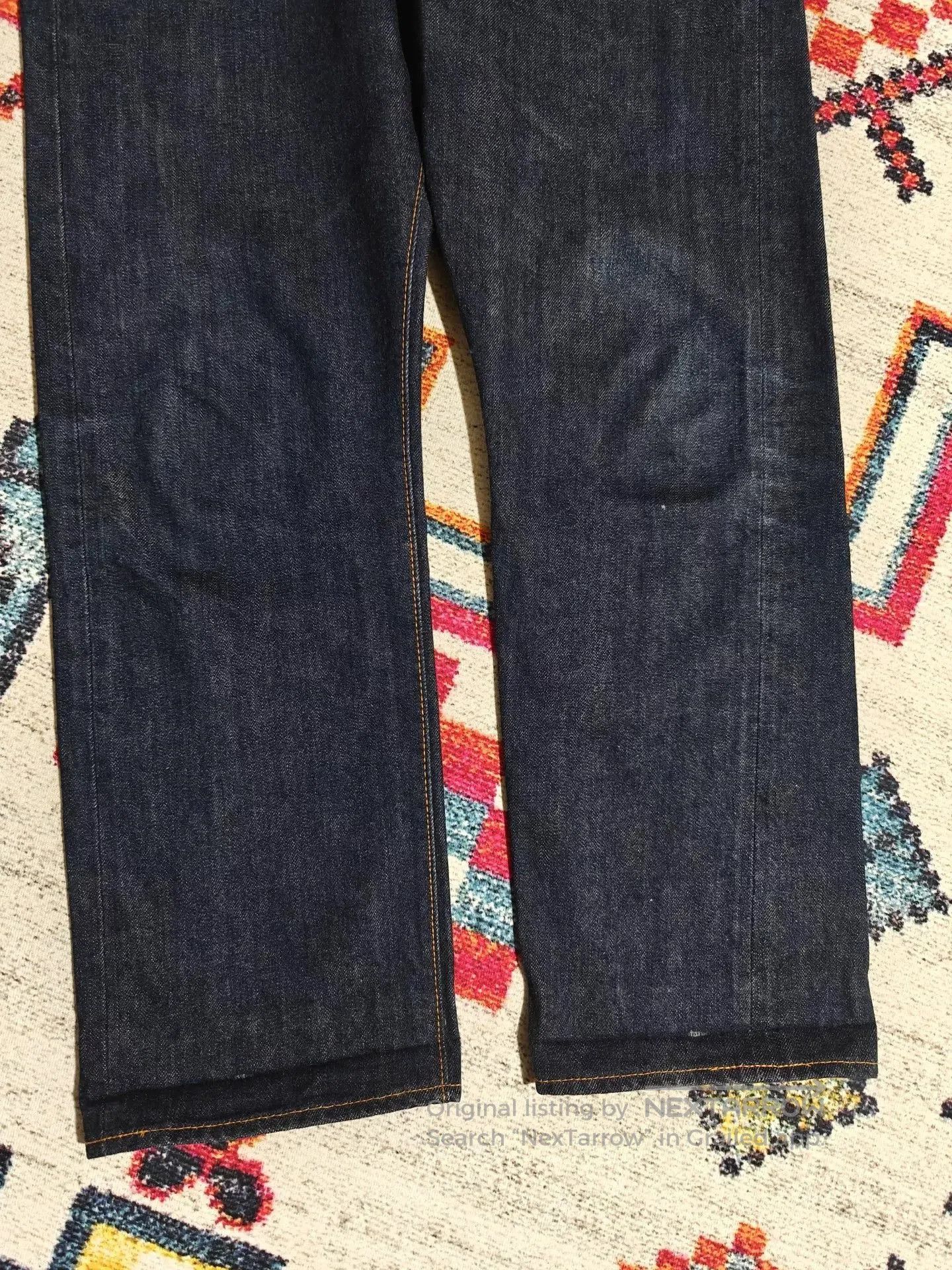 RESOLUTE RESOLUTE 710 Retro Slim Straight Raw Jeans. Size US 36 / EU 52 - 4 Thumbnail