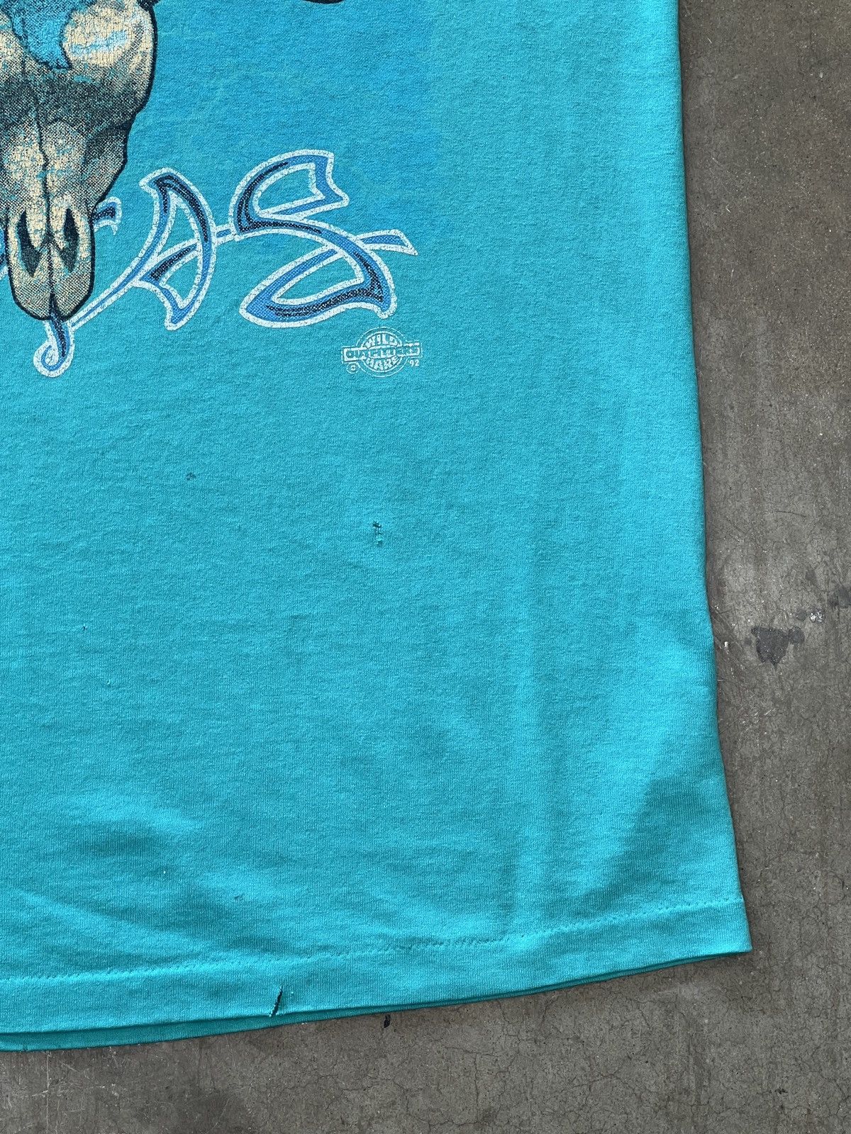 Vintage Vintage Texas Flag Longhorn Skull SIngle Stitch Tee Large Size US L / EU 52-54 / 3 - 7 Thumbnail
