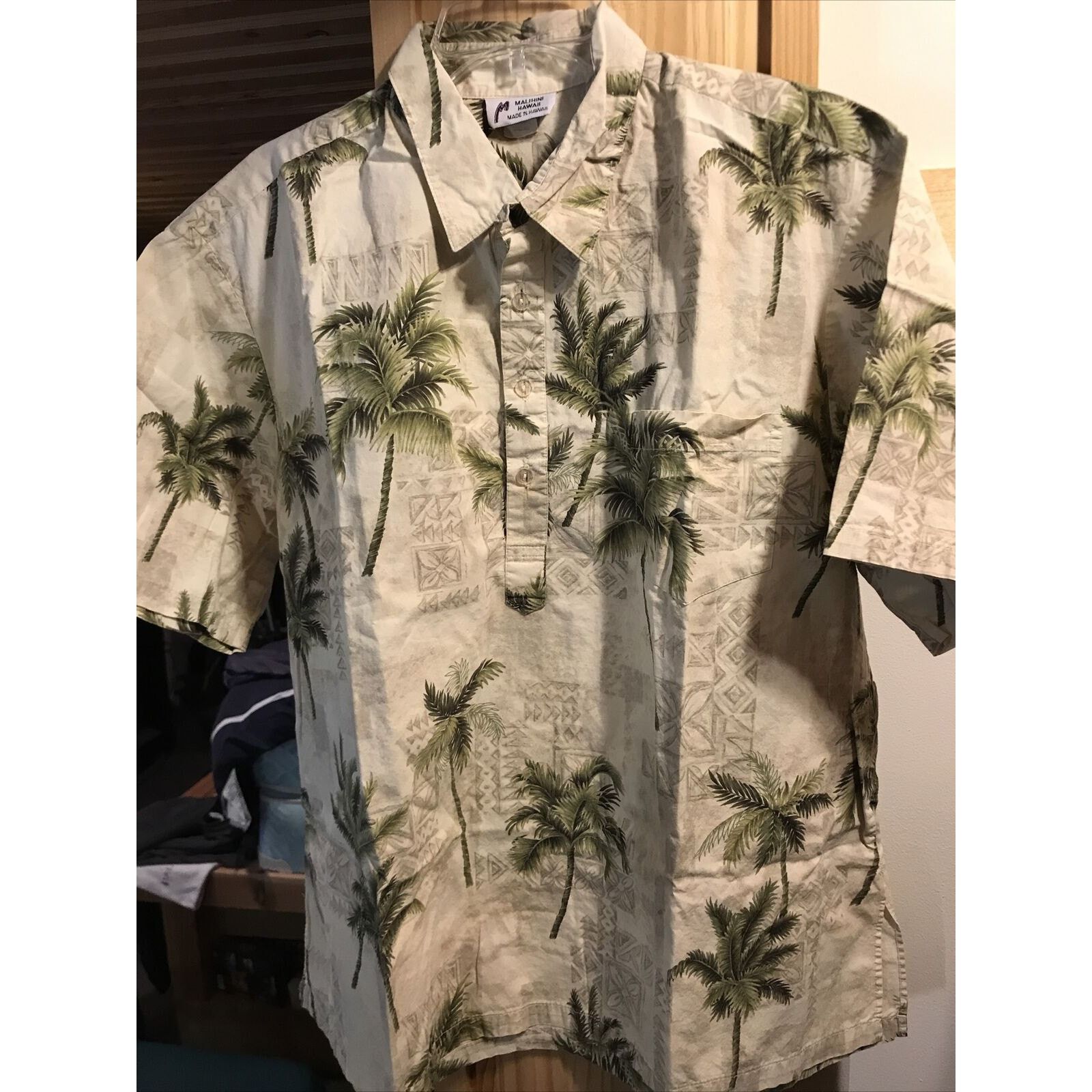Other Malihini Vintage Men’s XL Beige Floral SS Hawaiian Shirt Size US XL / EU 56 / 4 - 11 Thumbnail