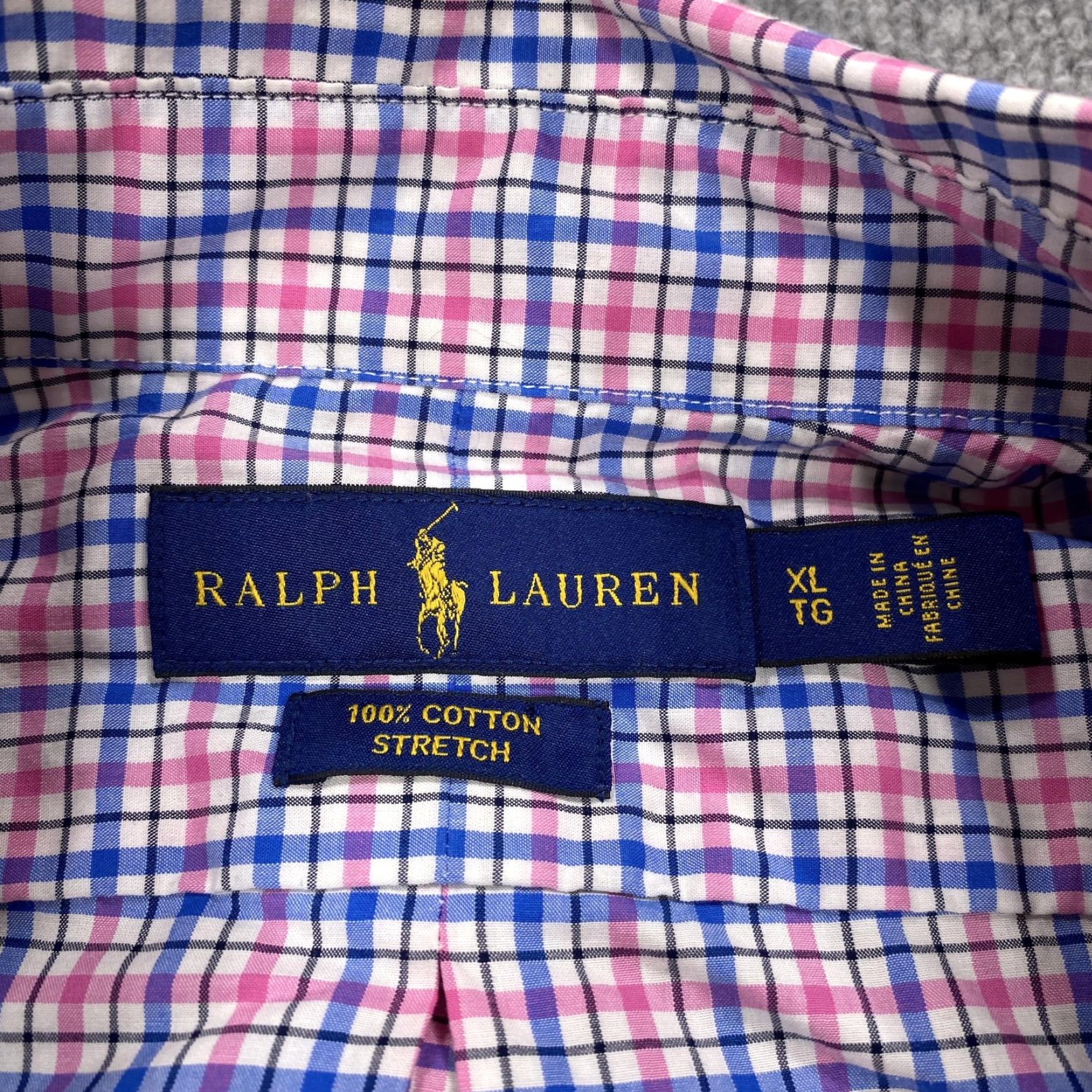Ralph Lauren Ralph Lauren Shirt Mens XL Pink Blue Check Long Sleeve Button Down Stretch Size US XL / EU 56 / 4 - 3 Thumbnail
