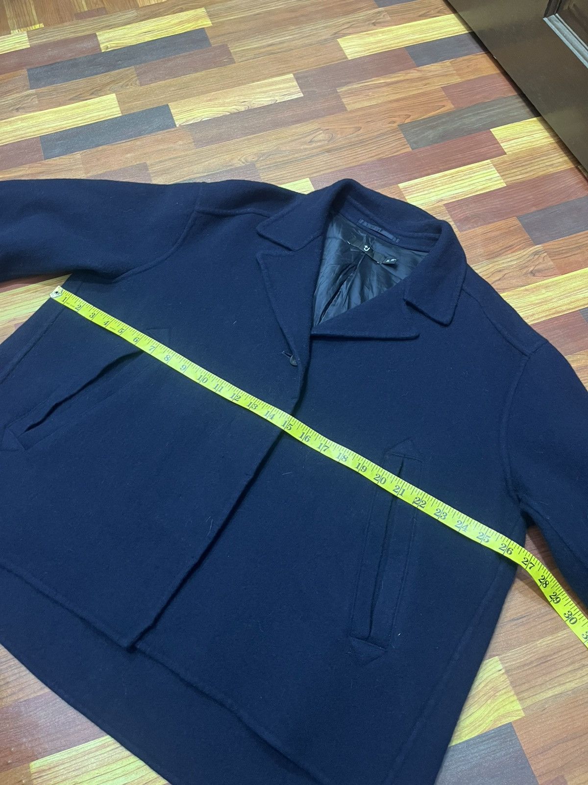Jil Sander × Uniqlo Uniqlo +J Jil Sander Navy Wool Boxy Jacket Size US L / EU 52-54 / 3 - 9 Thumbnail