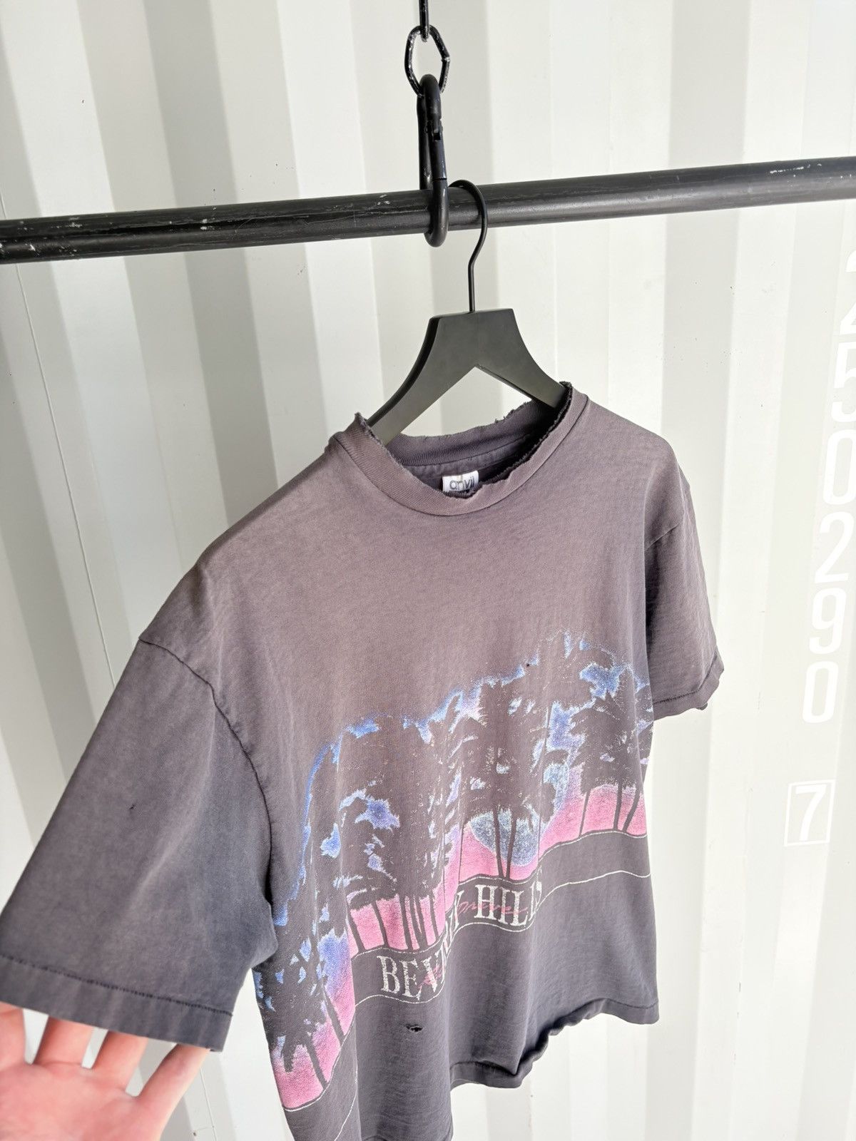 Vintage Vintage BEVERLY HILLS faded Shirt Distressed Thrashed Size US XL / EU 56 / 4 - 3 Thumbnail