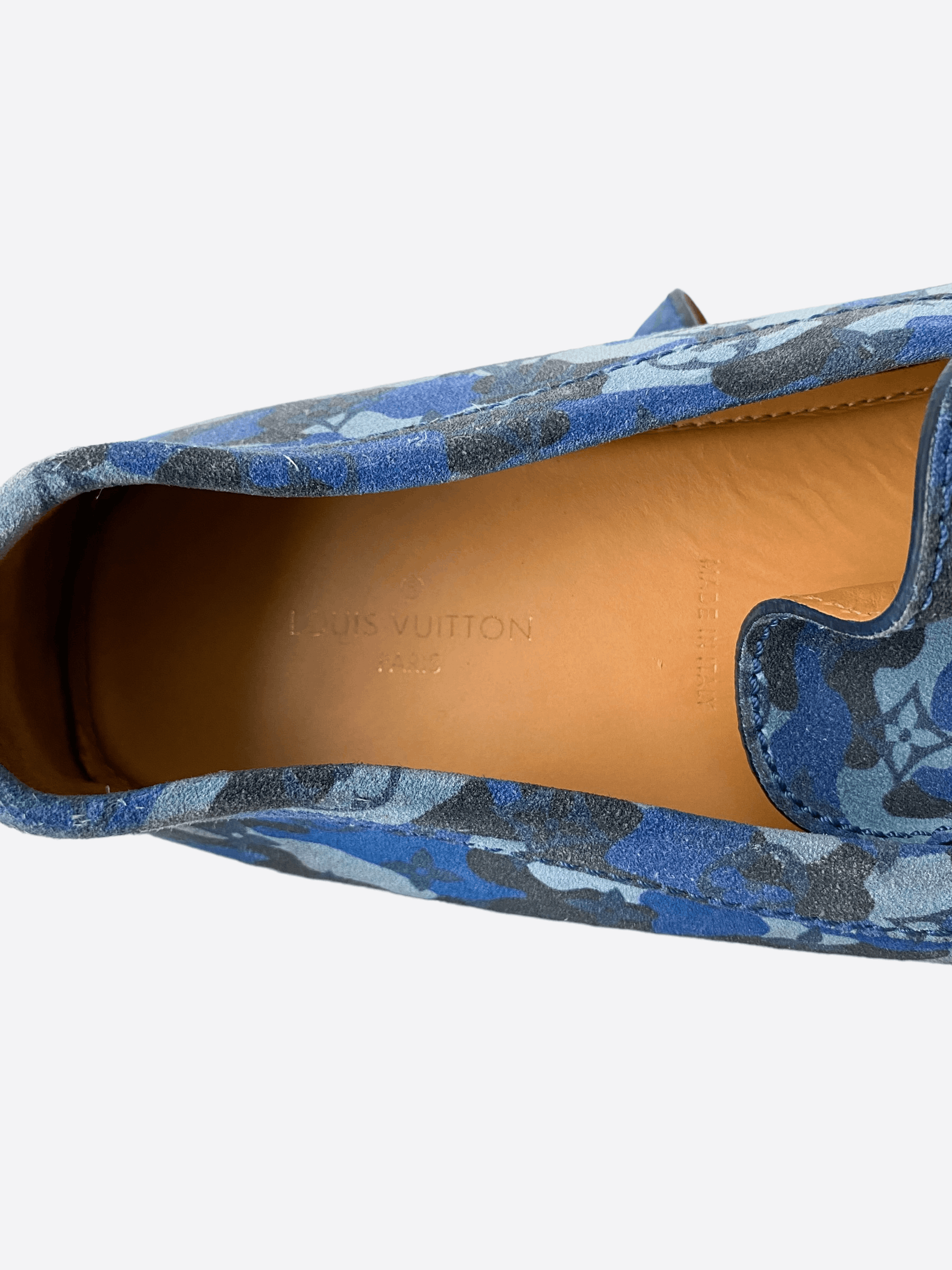 Louis Vuitton Louis Vuitton Blue Camouflage Mocassins Size US 11.5 / EU 44-45 - 7 Thumbnail