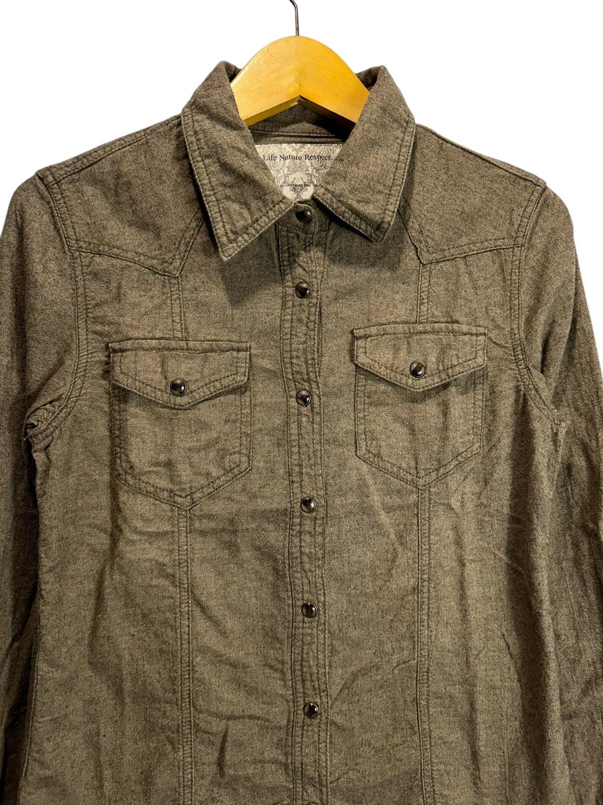 GOA GOA DISTRESSED BUTTON WESTERN SHIRT IFSIX LGB STYLE Size US M / EU 48-50 / 2 - 2 Thumbnail