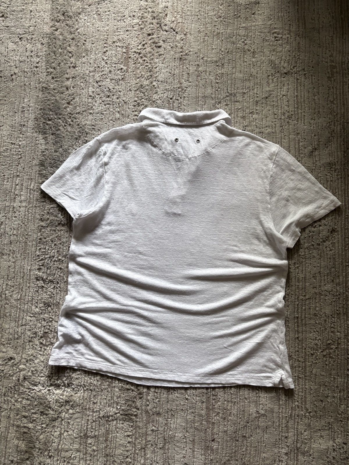 Vilebrequin Vilebrequin White Linen Polo Shirt Size US S / EU 44-46 / 1 - 2 Thumbnail