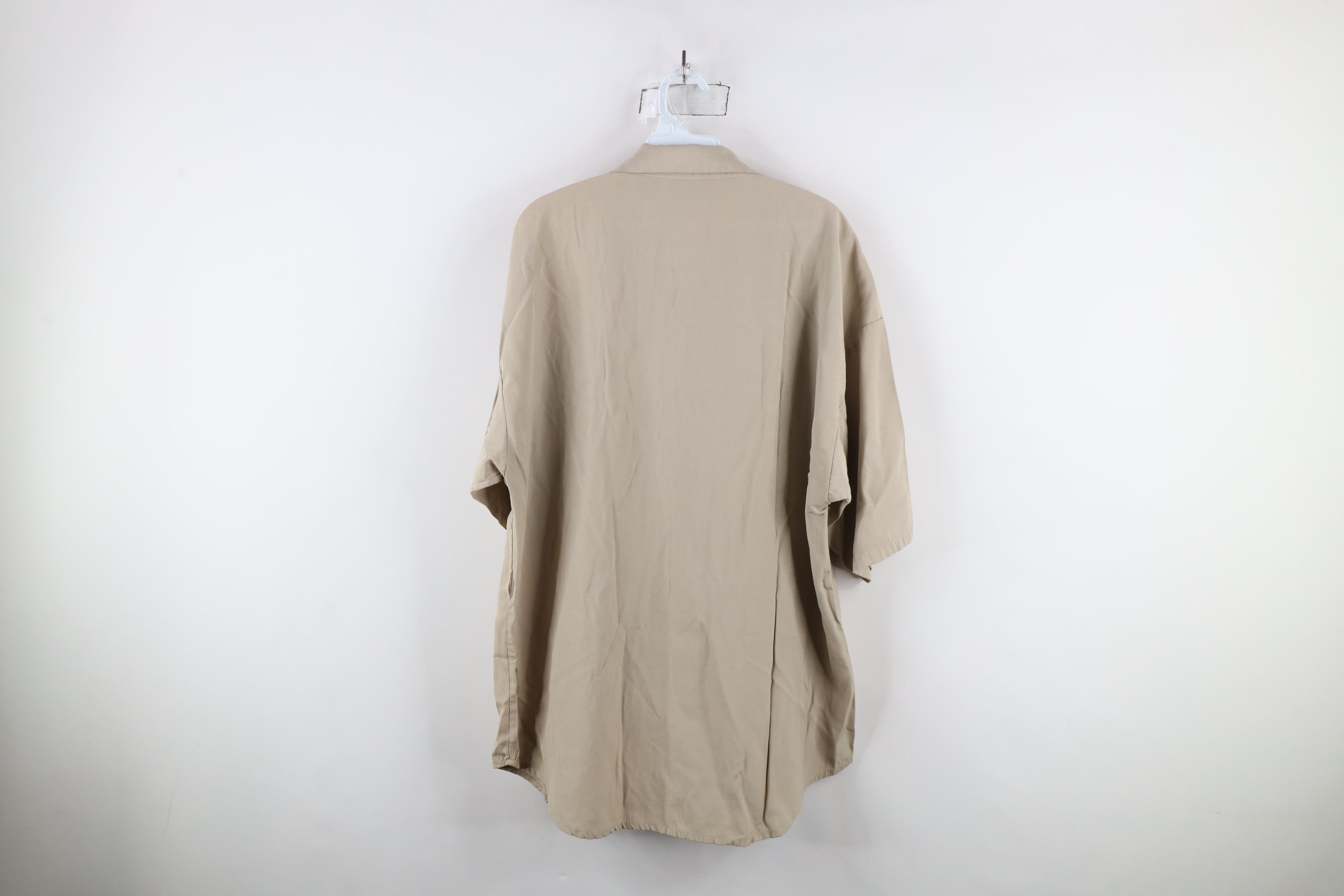 Vintage Vintage 90s Streetwear Blend Collared Button Shirt Beige Size US XL / EU 56 / 4 - 11 Thumbnail