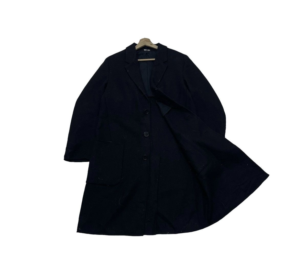 Jil Sander Avant Garde Jil Sander X Uniqlo Black Long Coat Jacket Size US M / EU 48-50 / 2 - 1 Thumbnail