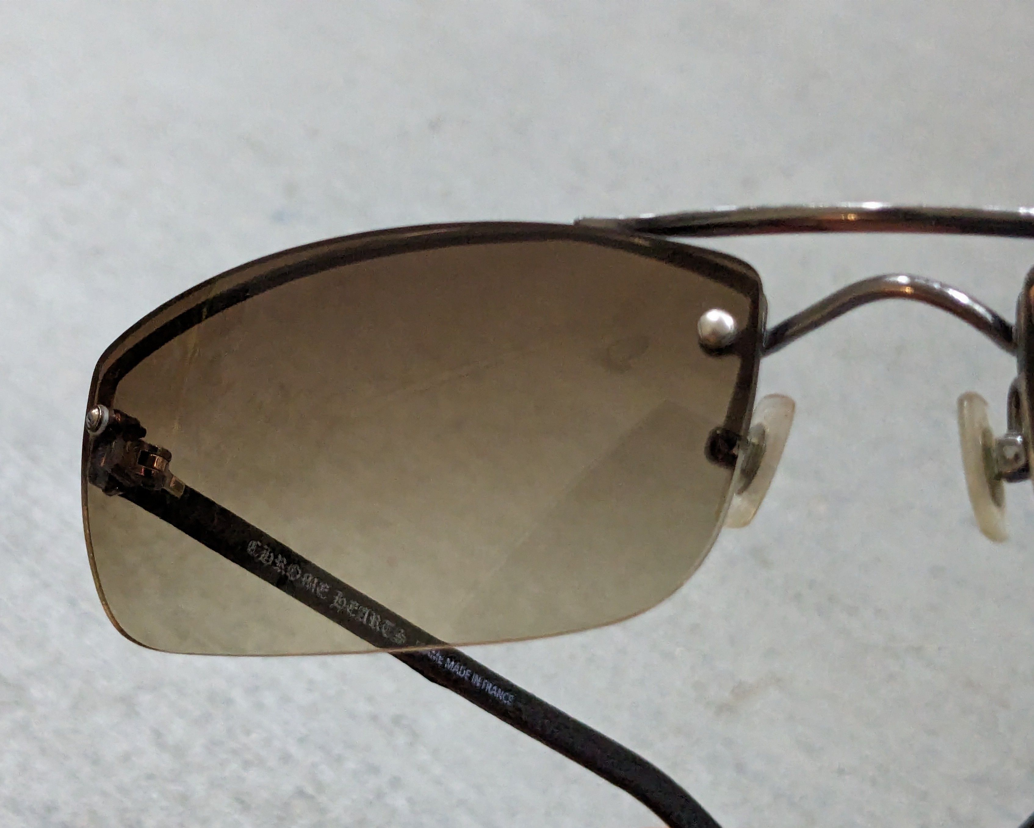Chrome Hearts Chrome Hearts Amped Sunglasses Gray Black Silver Cross Size ONE SIZE - 16 Thumbnail