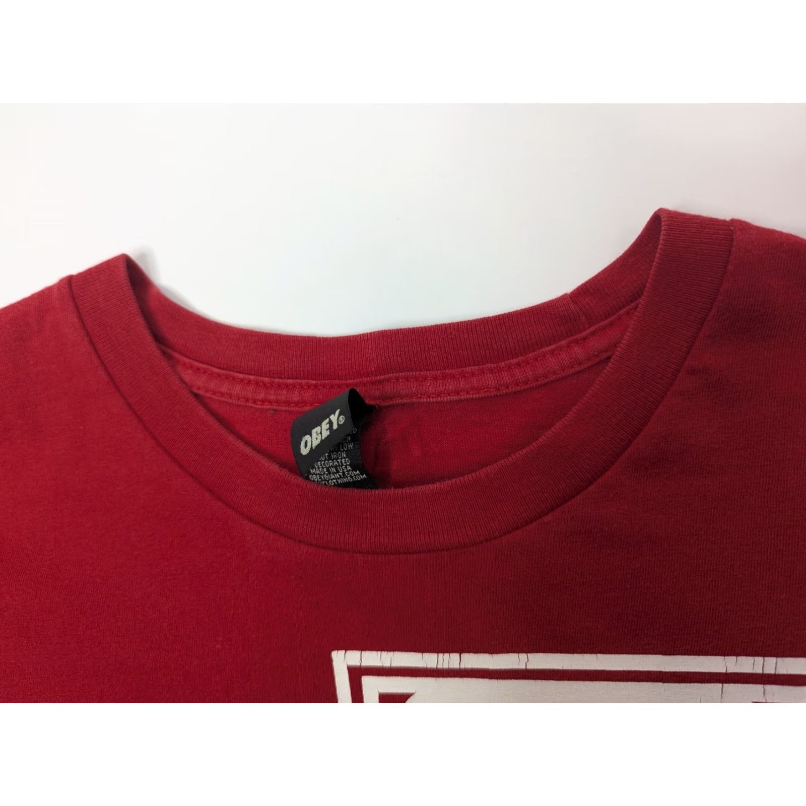 Obey VINTAGE OBEY Shirt XL Red Propaganda Y2K Graphic Short Sleeve Streetwear Size US XL / EU 56 / 4 - 6 Thumbnail
