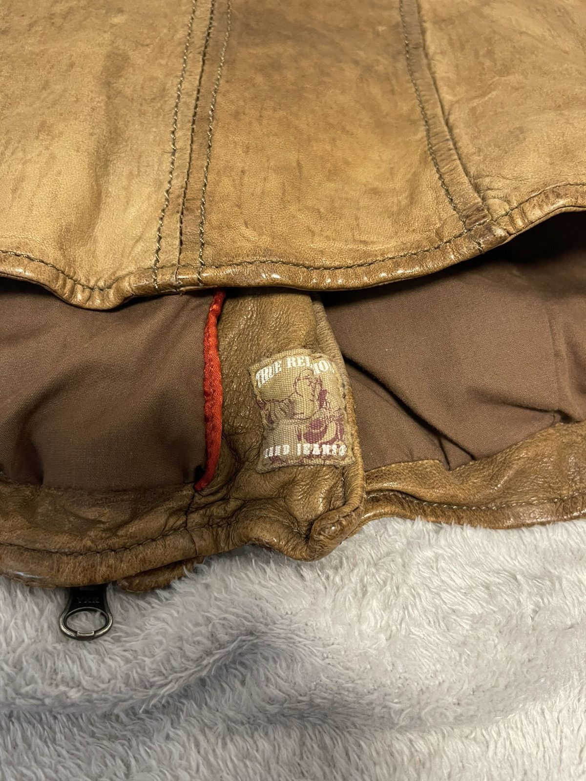 True Religion True Religion Vintage Leather Jacket Size S / US 4 / IT 40 - 6 Thumbnail
