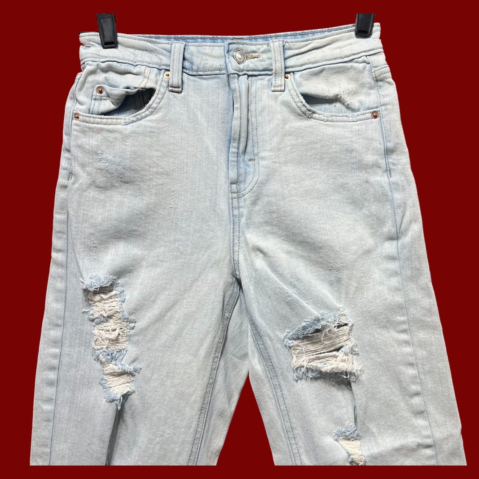 Other Wild Fable - Women's High-Rise Skinny Jeans Distressed - Lig Size 24" / US 00 / IT 34 - 10 Thumbnail