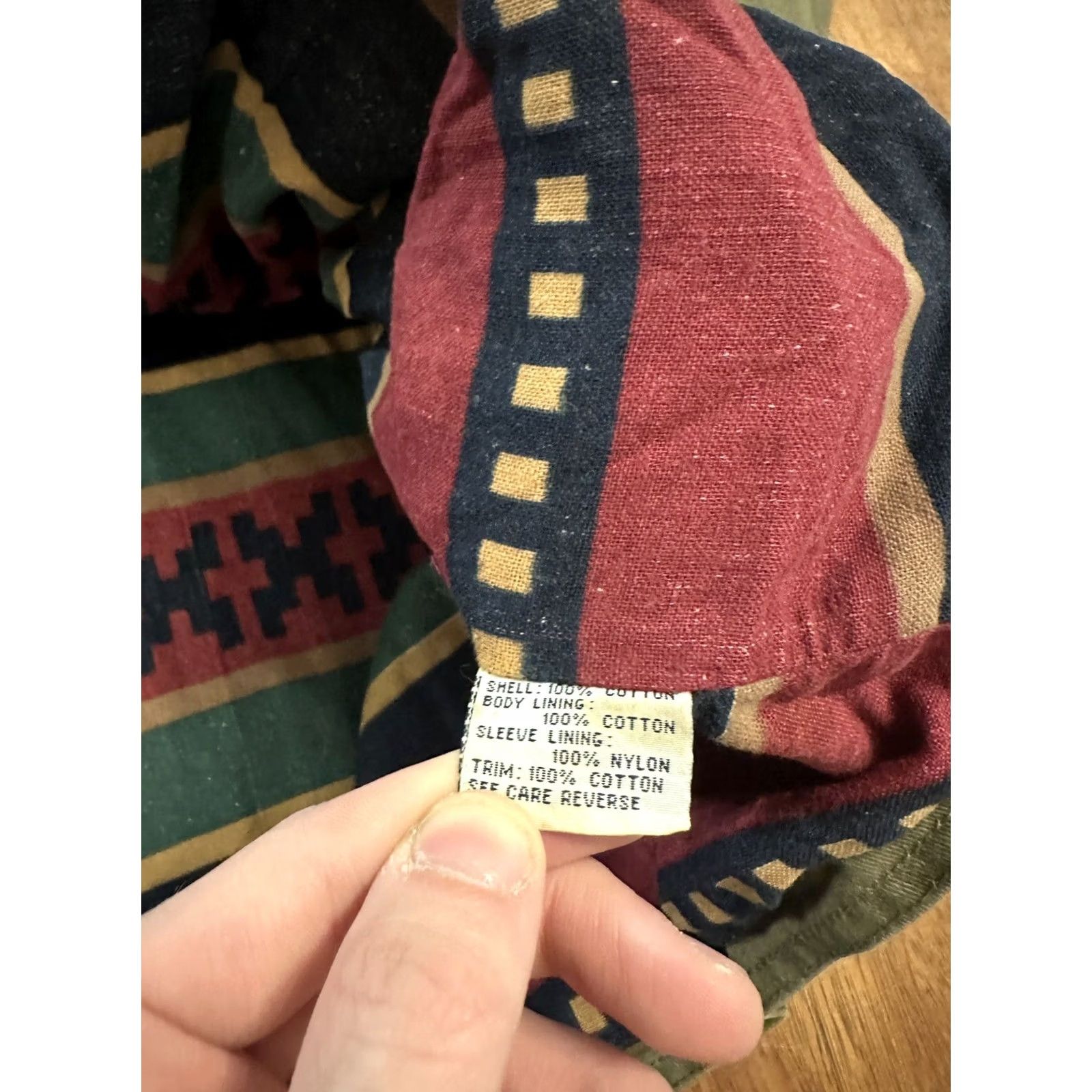 Vintage VINTAGE Brandon Thomas Aztec Flannel Lined Work Jacket XL Unisex Adults Jacket Size US XL / EU 56 / 4 - 5 Thumbnail