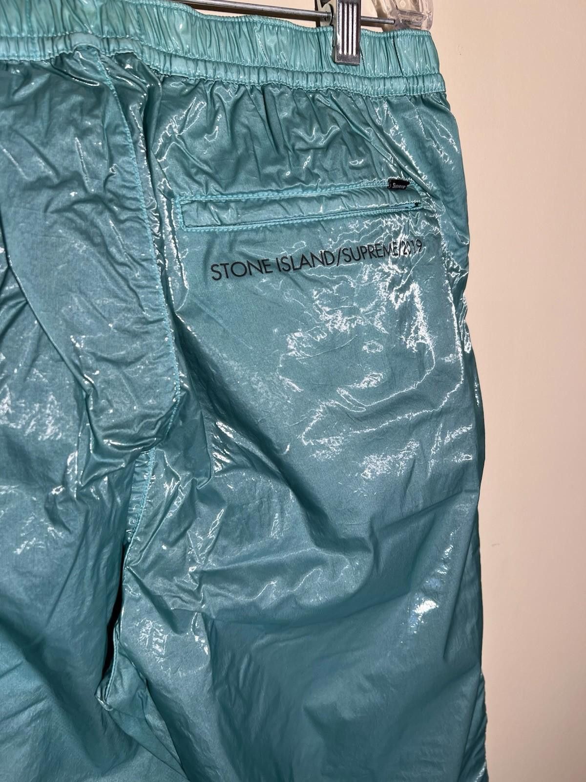 Supreme SS19 Supreme Stone Island Silk Light Blue Pants M 2019 Size US 32 / EU 48 - 5 Thumbnail