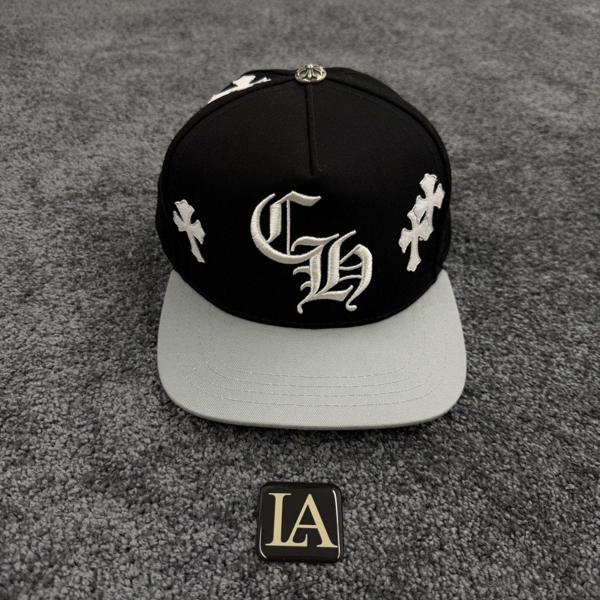 Chrome Hearts Chrome Hearts Black Grey White Patches Cap Hat Size ONE SIZE - 1 Thumbnail