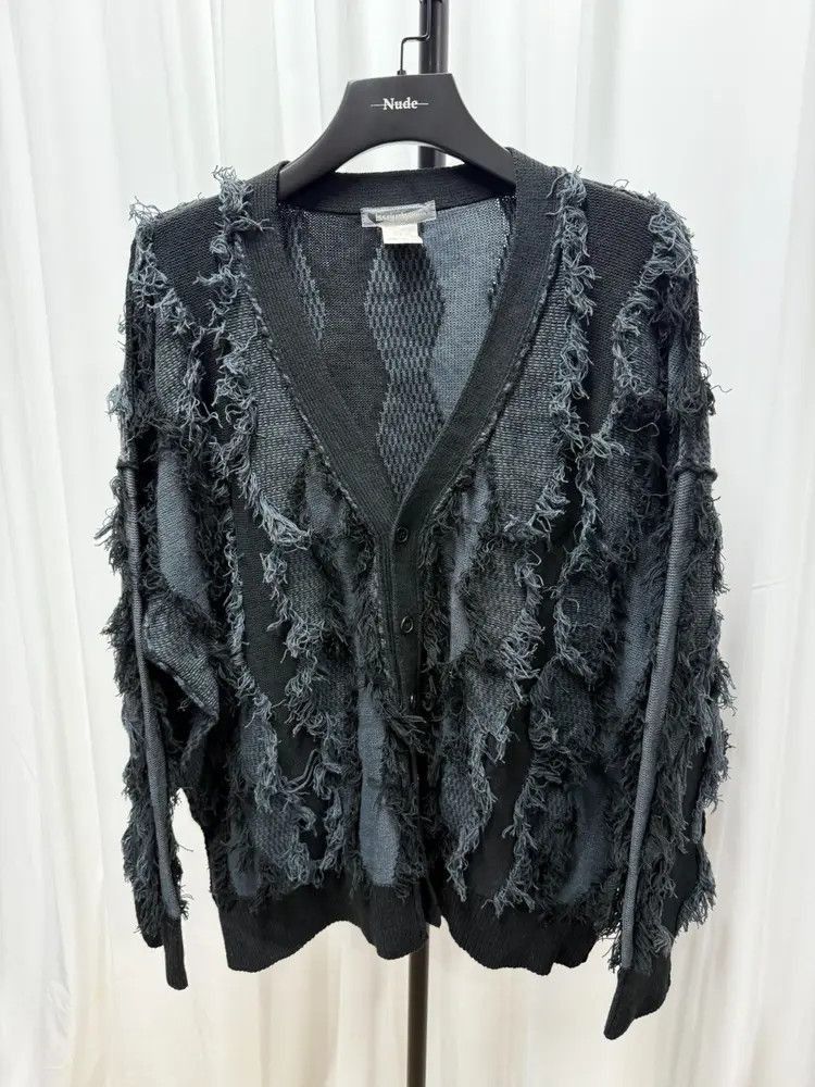 Issey Miyake Issey Miyake Vintage 80s Issey Miyake Distressed Cardigan- Size US S / EU 44-46 / 1 - 1 Thumbnail