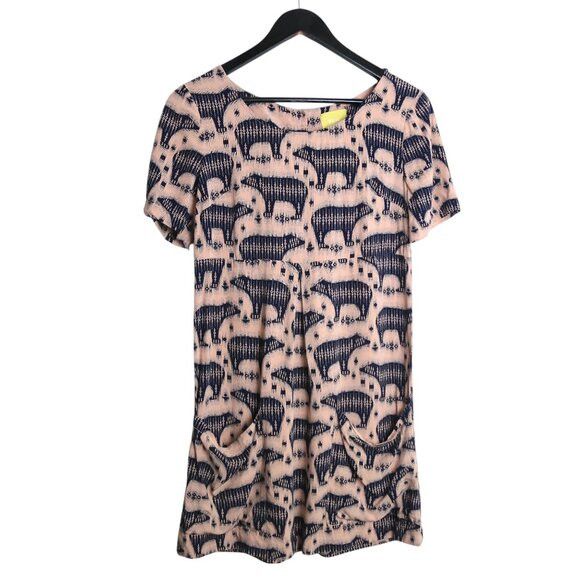 Anthropologie Anthropologie Maeve Zola Pink Polar Bear Printed Tunic Dress Size XS / US 0-2 / IT 36-38 - 1 Thumbnail