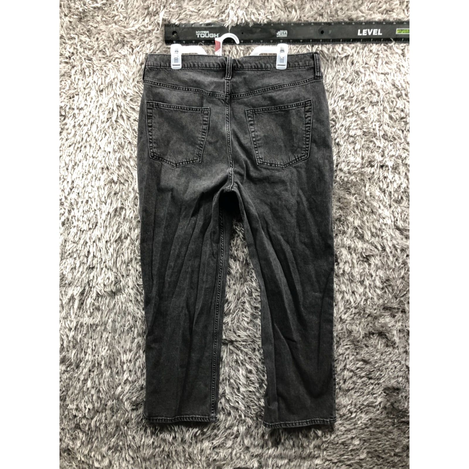 Gap Gap Jeans 90's Loose High Rise Dark Wash Black Denim Womens Size 16 Regular 5-Pocket Style Mom Vintage: No Size 38" / US 16 / IT 52 - 5 Thumbnail