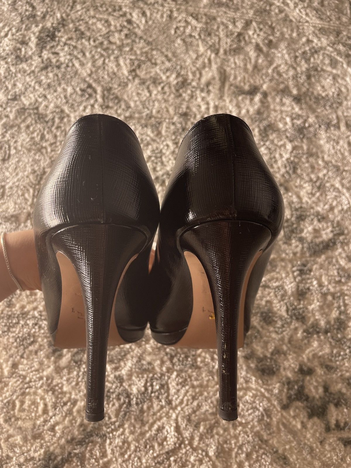 Prada prada shiny leather heel Size US 8.5 / IT 38.5 - 7 Thumbnail