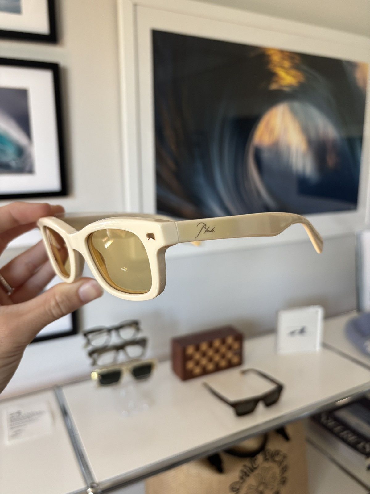 Rhude RHUDE - SUN RHAY LOGO RODEO SUNGLASSES Size ONE SIZE - 9 Thumbnail