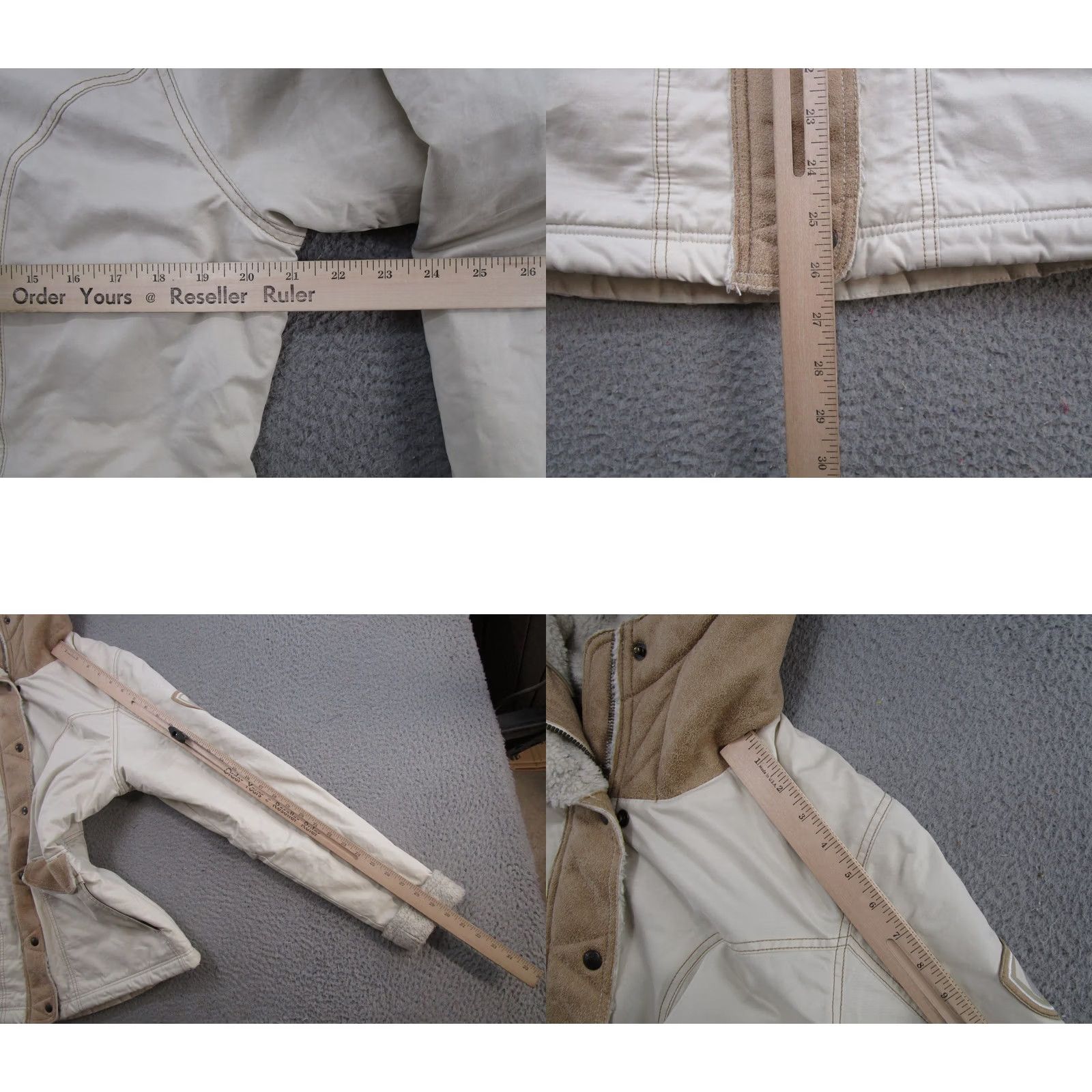 Vintage KUHL Arktik Projekt Jacket Womens M Ivory Hooded Full Zip Size M / US 6-8 / IT 42-44 - 8 Thumbnail