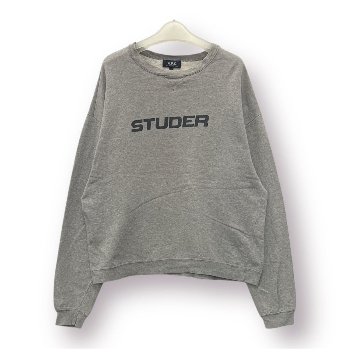 A.P.C. 🔥 A.P.C vintage Sweatshirt in Grey - L Size US L / EU 52-54 / 3 - 1 Thumbnail