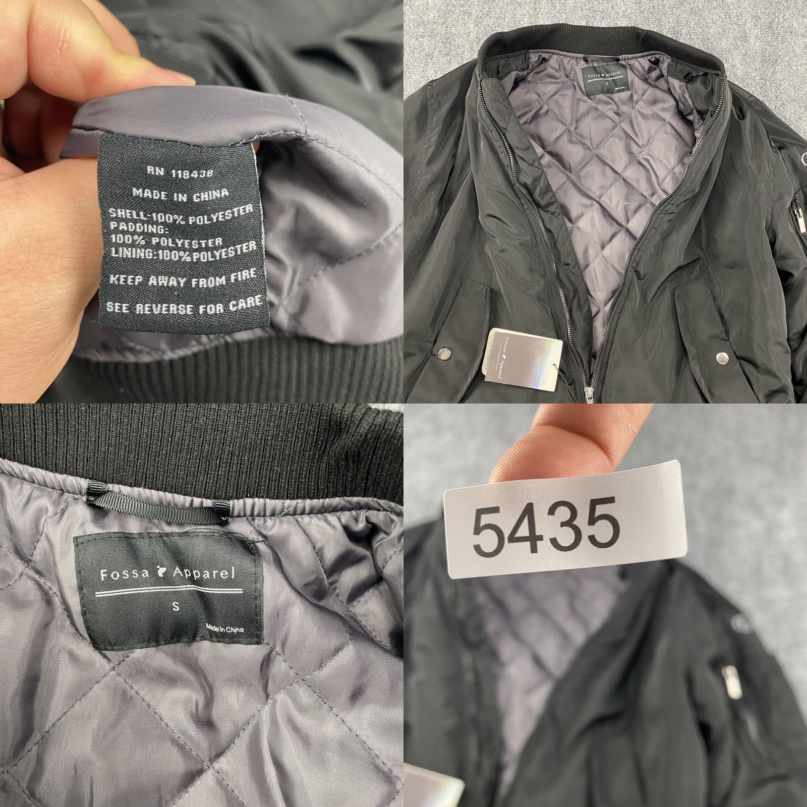 Vintage Fossa Apparel Wingover Bomber Jacket Mens Small Black Lexus Logo Full Zip 1518 Size US S / EU 44-46 / 1 - 9 Thumbnail