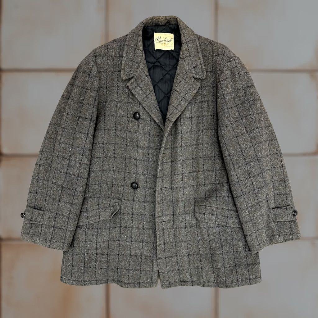 Vintage VINTAGE Pennleigh Sportswear W.T. Grant Co. Wool Men’s Coat Gray Plaid Quilted 1950s L Mens Size US L / EU 52-54 / 3 - 1 Thumbnail