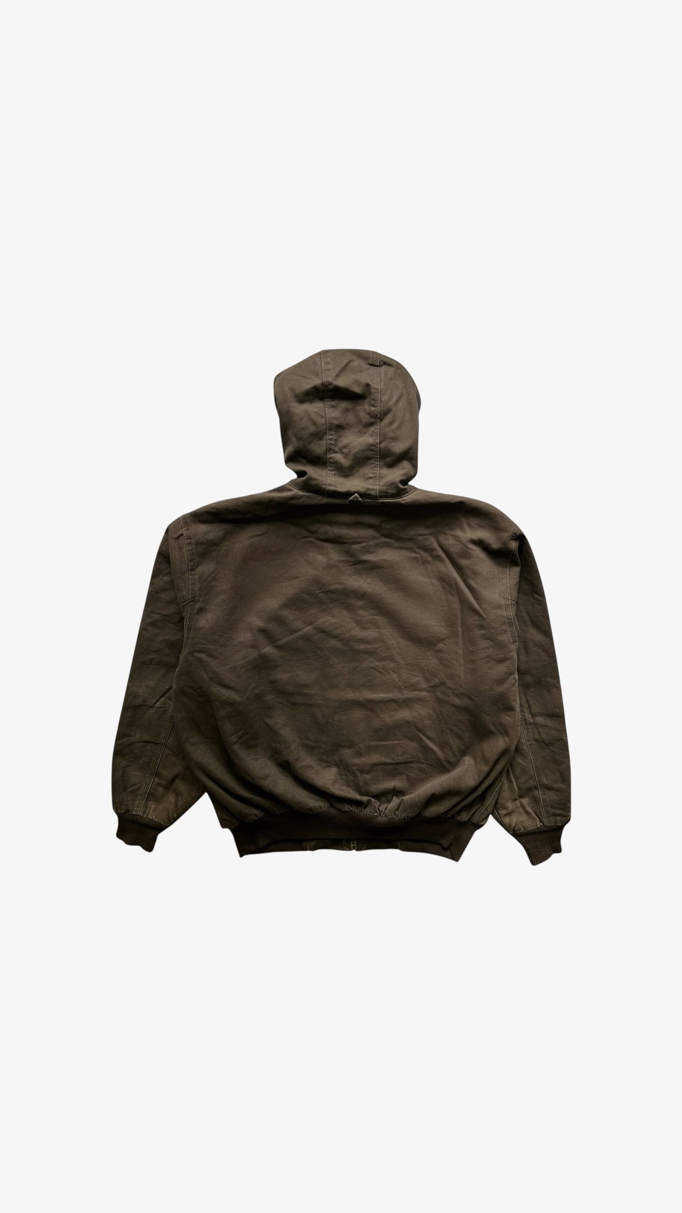 Walls Vintage 90s Men's Walls Brown Hooded Workwear Jacket Size US XL / EU 56 / 4 - 3 Thumbnail
