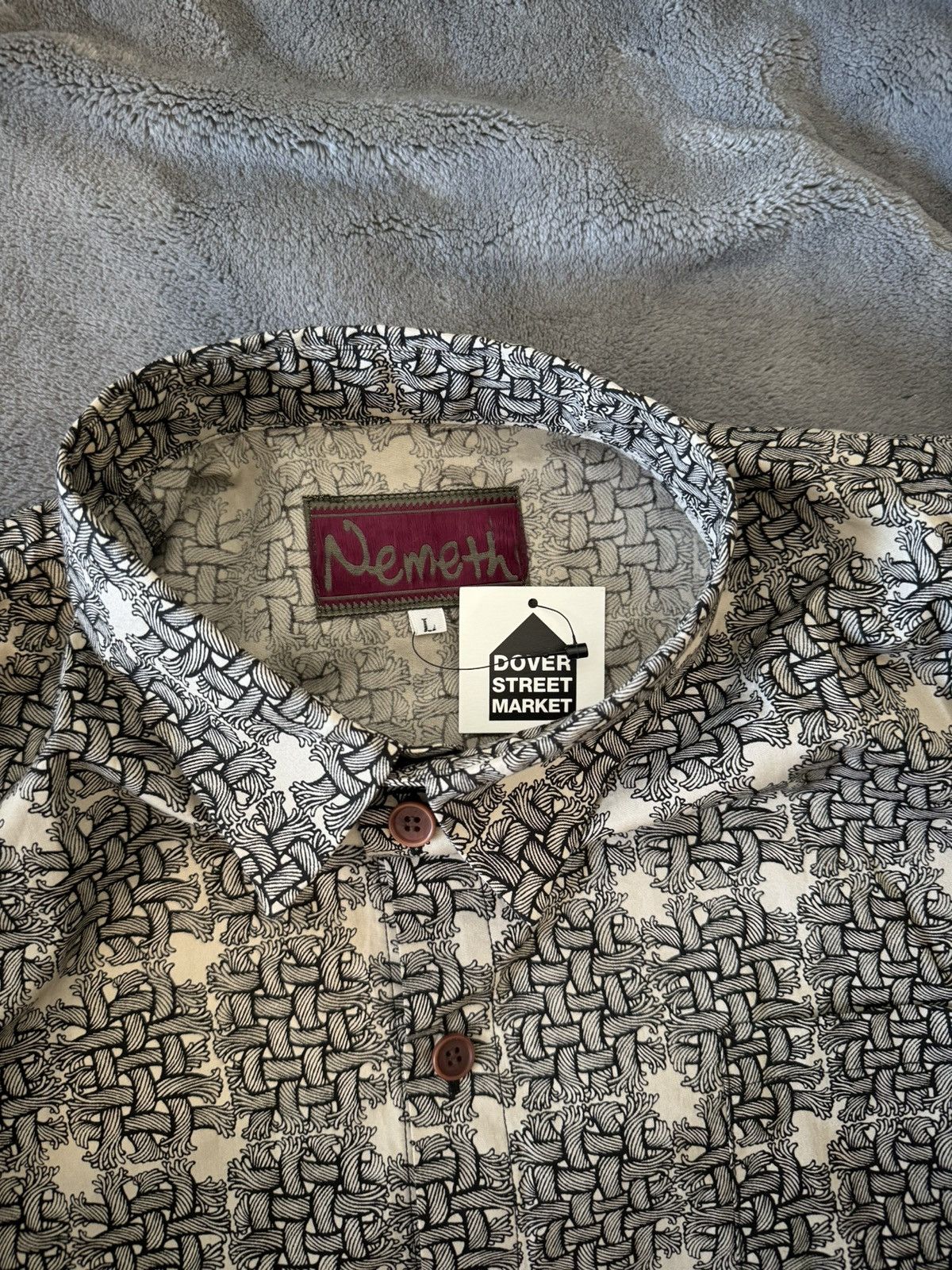 Christopher Nemeth Christopher Nemeth Print Shirt Size US L / EU 52-54 / 3 - 4 Thumbnail