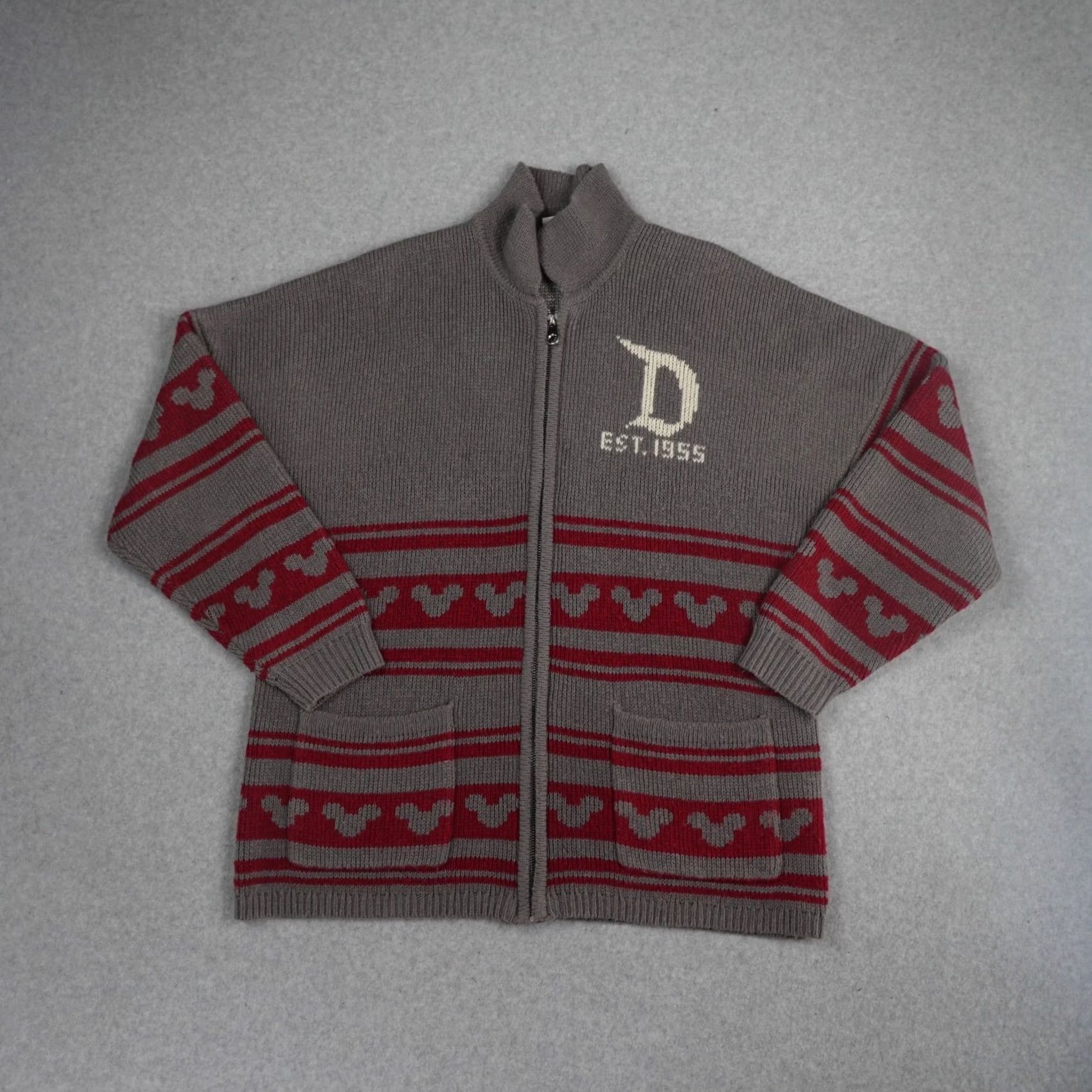 Disney Disney Spirit Jersey Sweater Shirt Mickey Mouse Gray Small Men Boys Jacket Knit Zip Full Zip Vintage (if applicable) Size US S / EU 44-46 / 1 - 2 Thumbnail