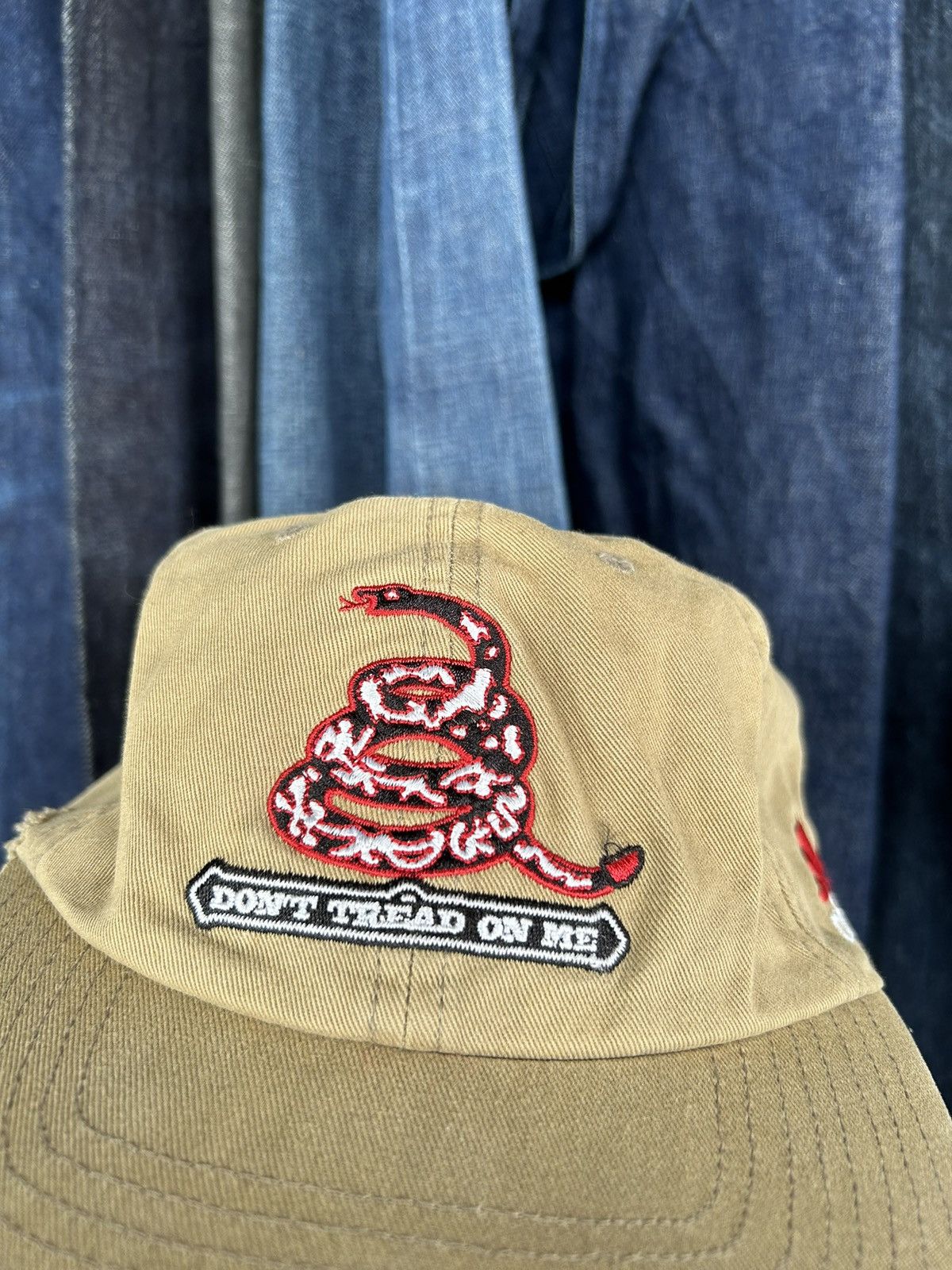Adidas × Vintage Vintage ADIDAS Dont Tread On Me Hats ☠️ Size ONE SIZE - 3 Thumbnail