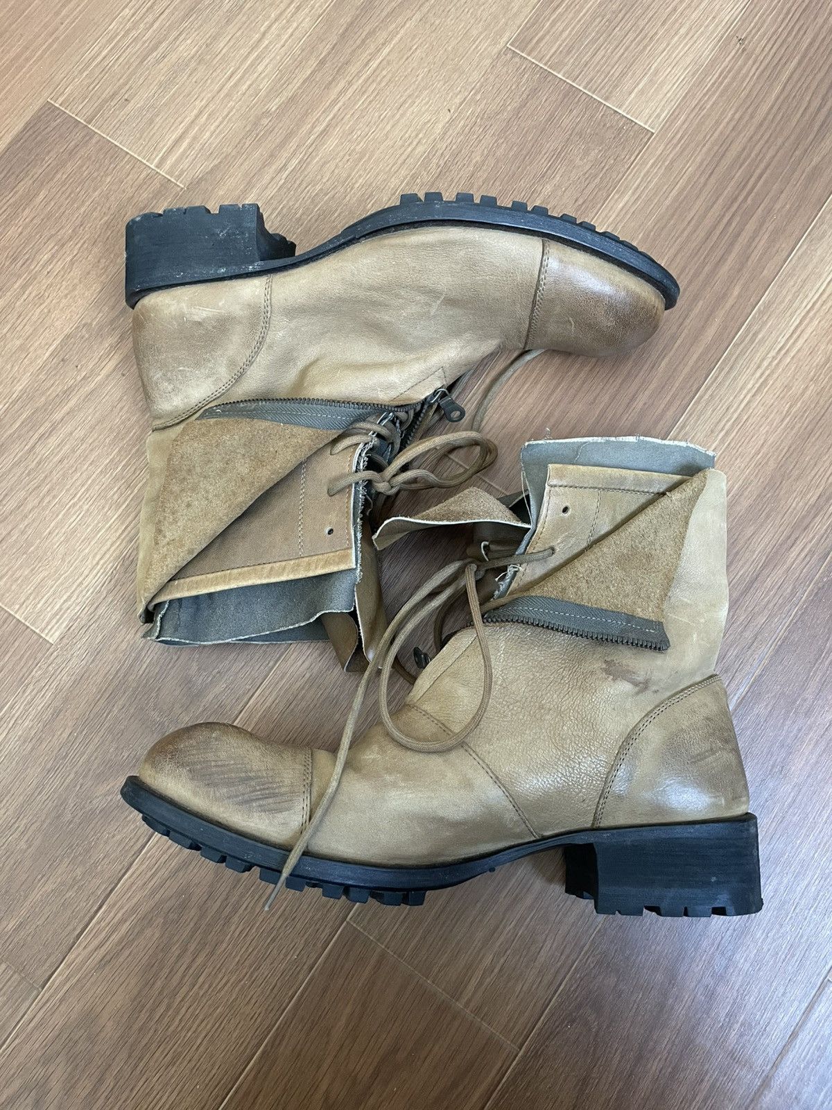靴 00s alfredo BANNISTER denim print boots Other Designers ALFREDO BANNISTER BOOTS | sevechnikov