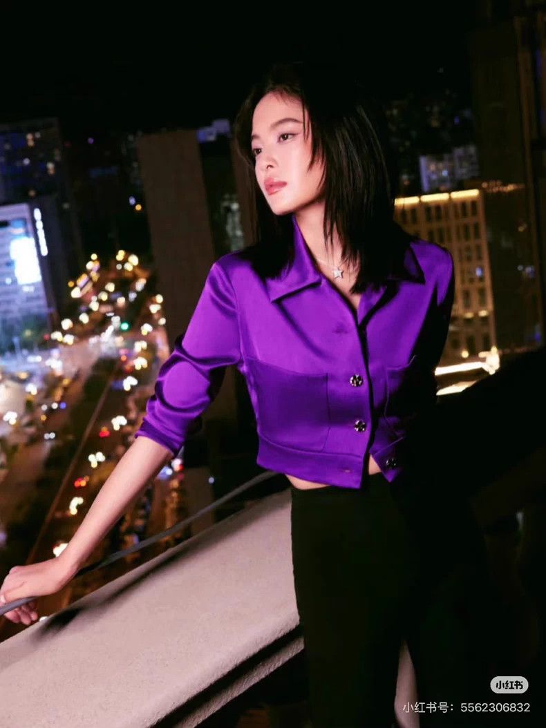 Chanel Chanel 22a purple silk shirt Size XS / US 0-2 / IT 36-38 - 5 Thumbnail