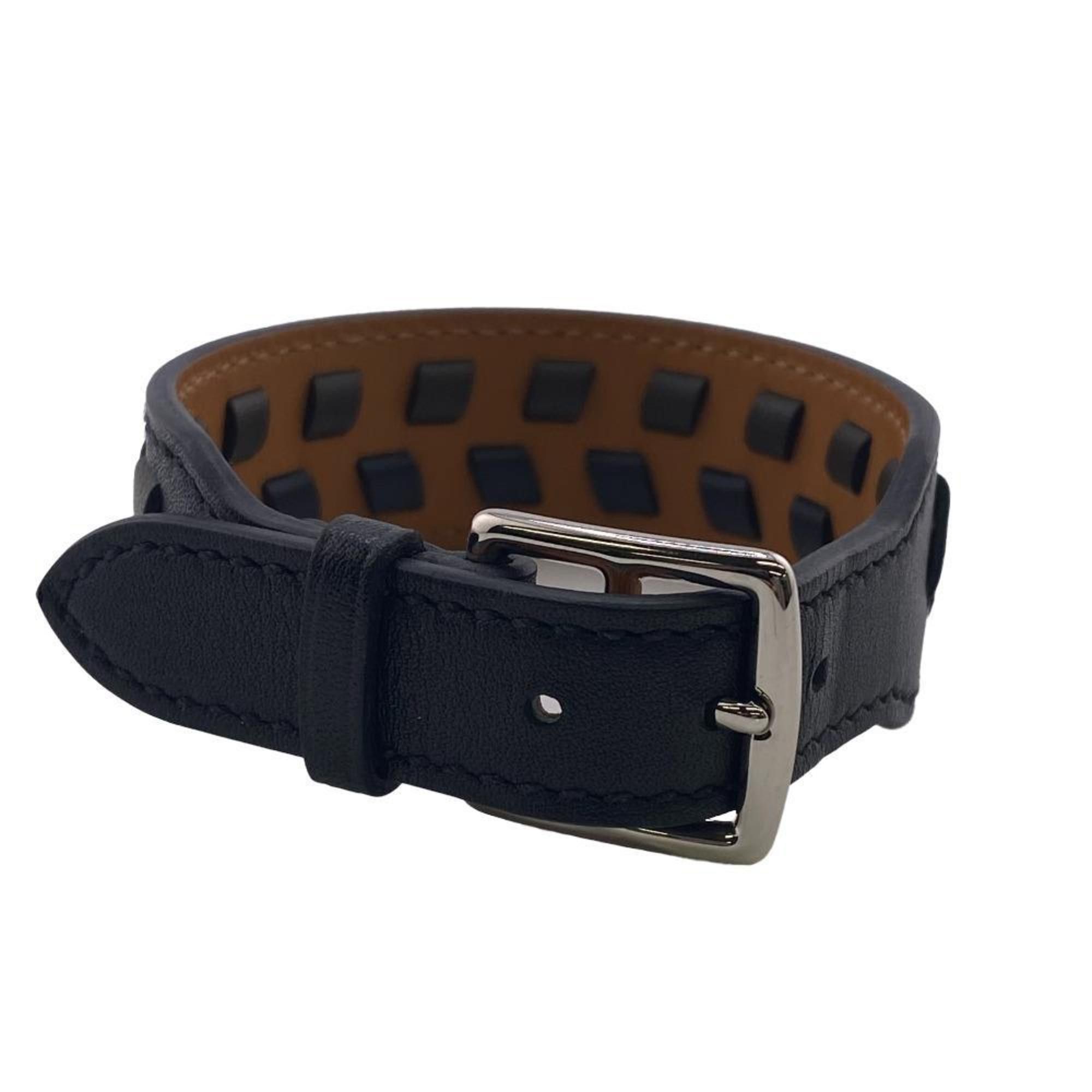 image of Hermes Etriviere Derby Bracelet Black Men's Z0004852