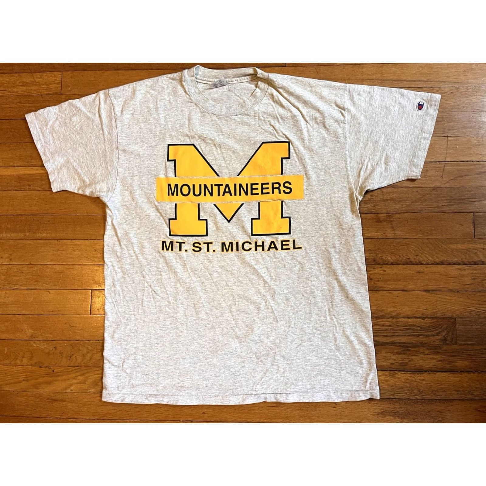 Champion VINTAGE Champion Mt. St. Michael Mountaineers Shirt Mens XL Grey Bronx 90s Size US XL / EU 56 / 4 - 2 Thumbnail
