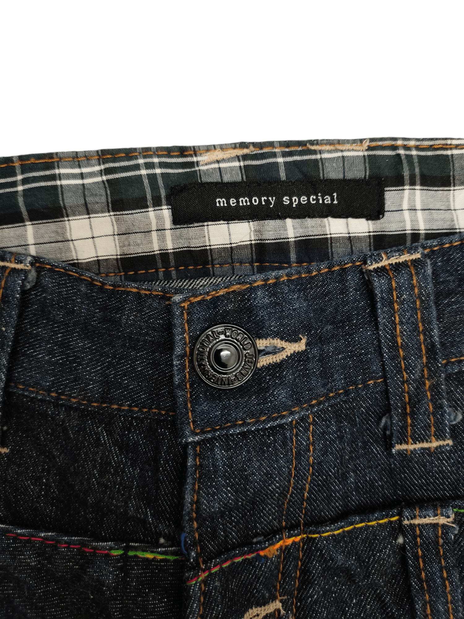 Comme des Garcons × Undercover Memory Special Double Waist Spiral Cut Denim Jeans Size US 31 - 14 Thumbnail