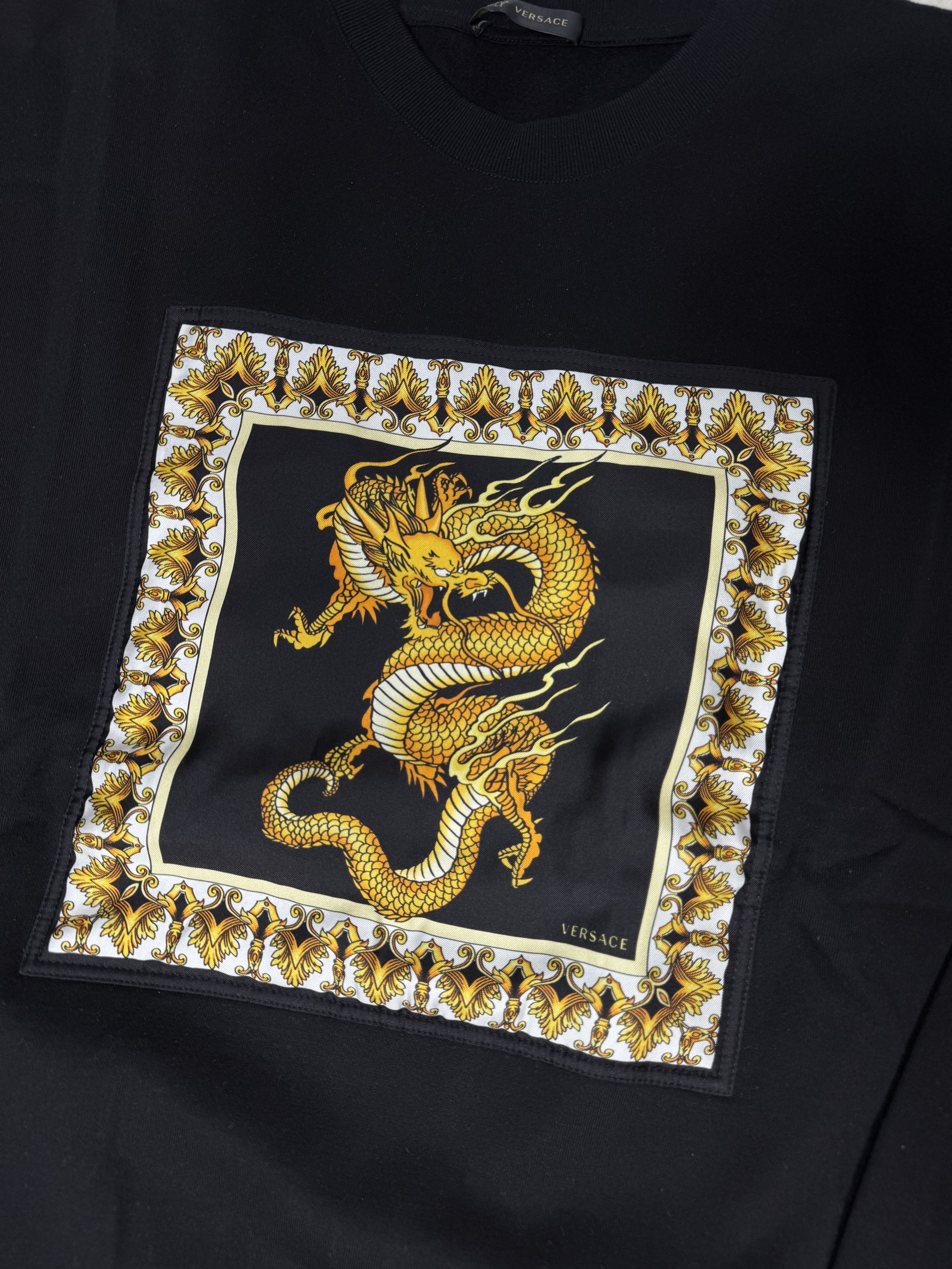 Versace Versace Silk Logo Crewneck Size US XL / EU 56 / 4 - 2 Thumbnail