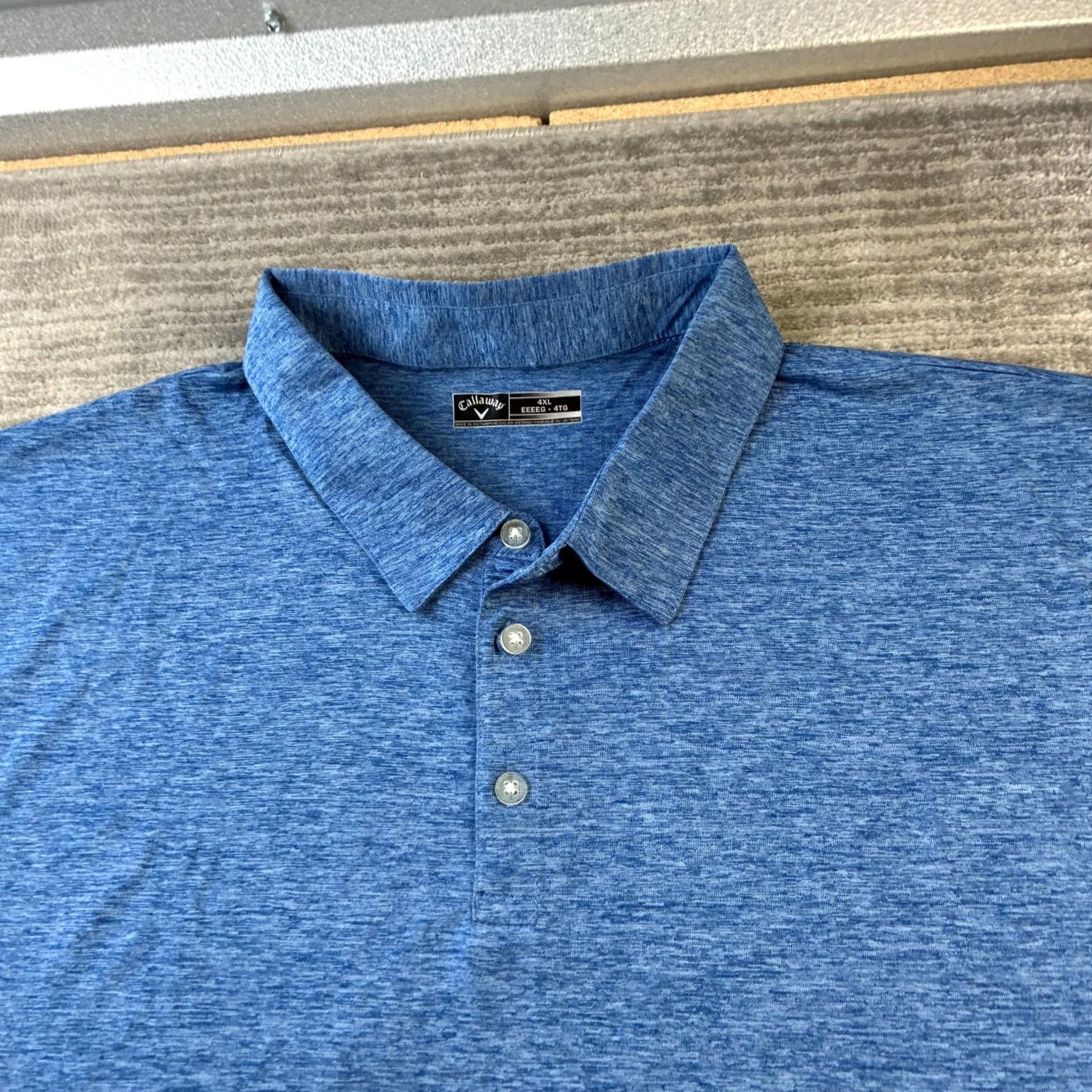 Callaway Callaway Polo Shirt Mens 4XL Blue Golf Performance Opti Dri Size US XXL / EU 58 / 5 - 3 Thumbnail