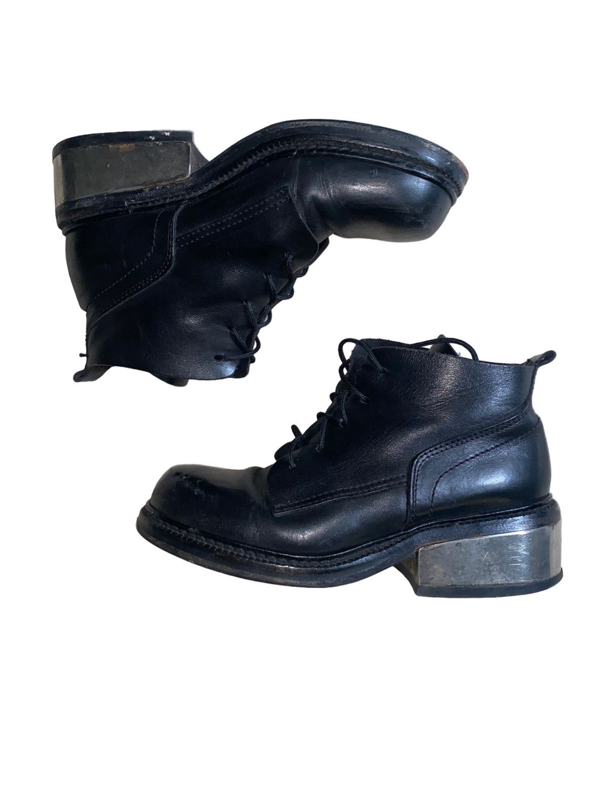 image of Dirk Bikkembergs Steel Heel Shoes Boots in Black, Women's (Size 7)